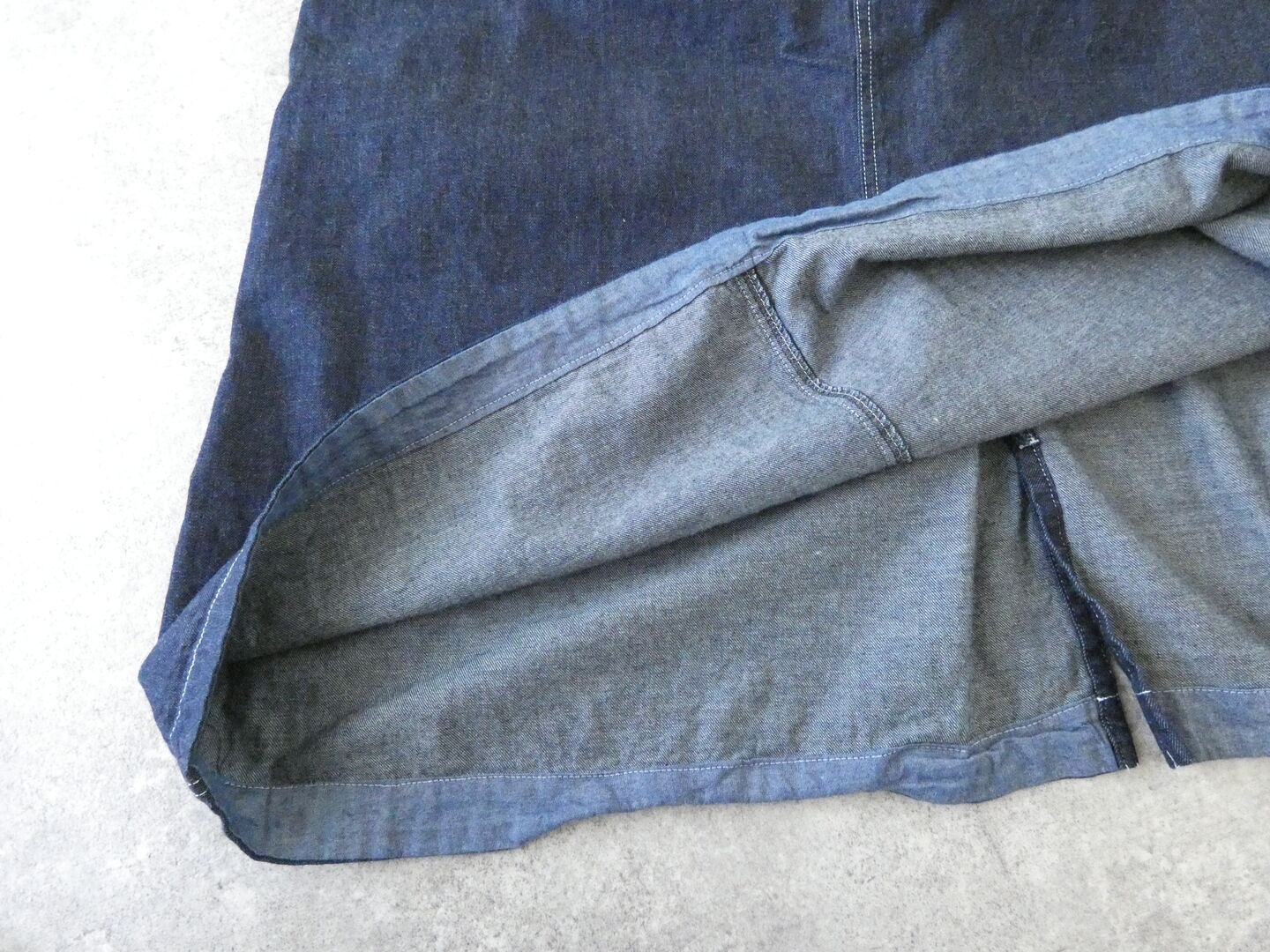快晴堂(かいせいどう) Girlsマルチシーズン 7オンスデニム BIGオーバーオールスカートの商品画像28