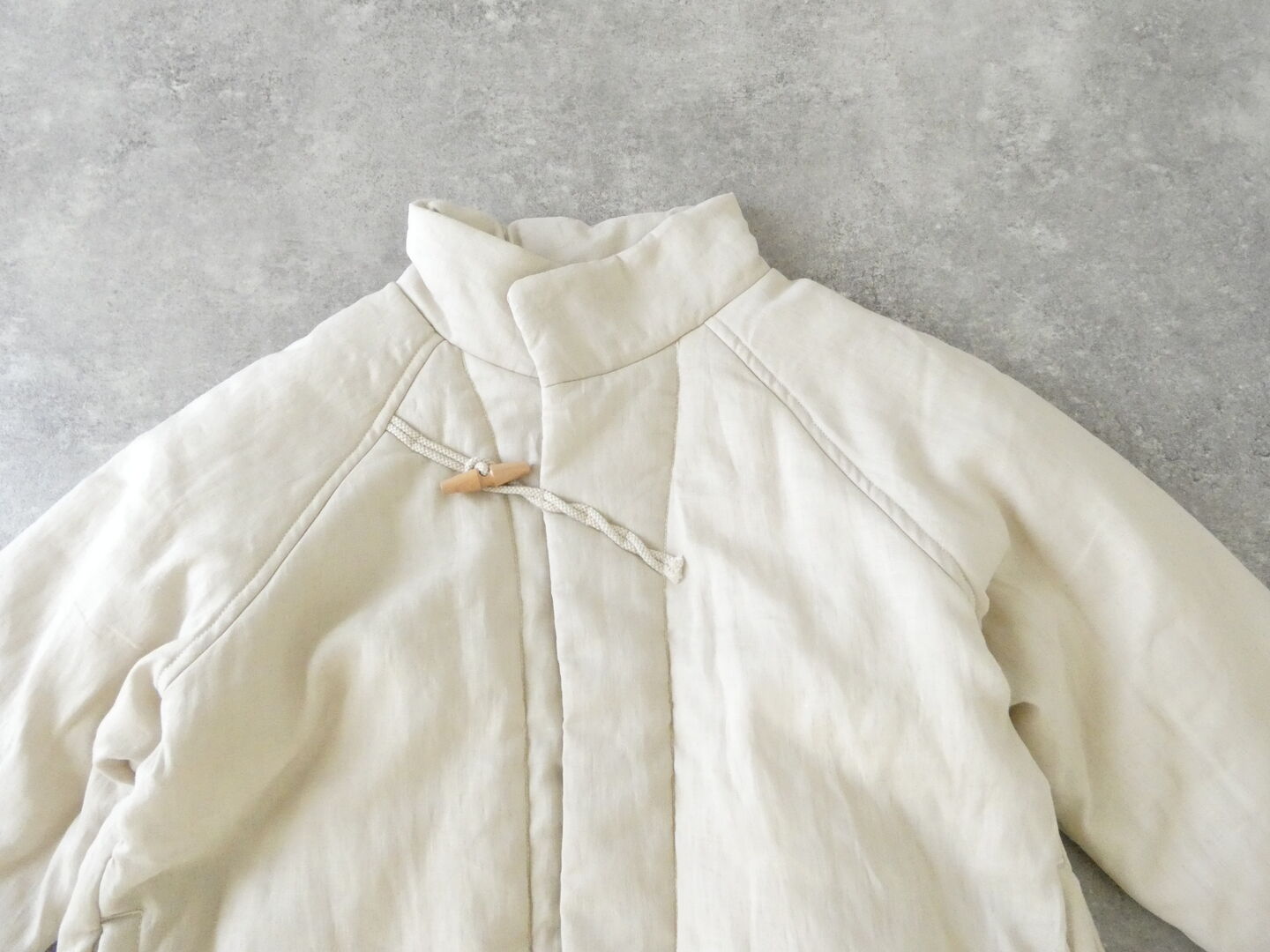 LAITERIE(レイトリー) リネン中綿トグルハーフコートの商品画像44