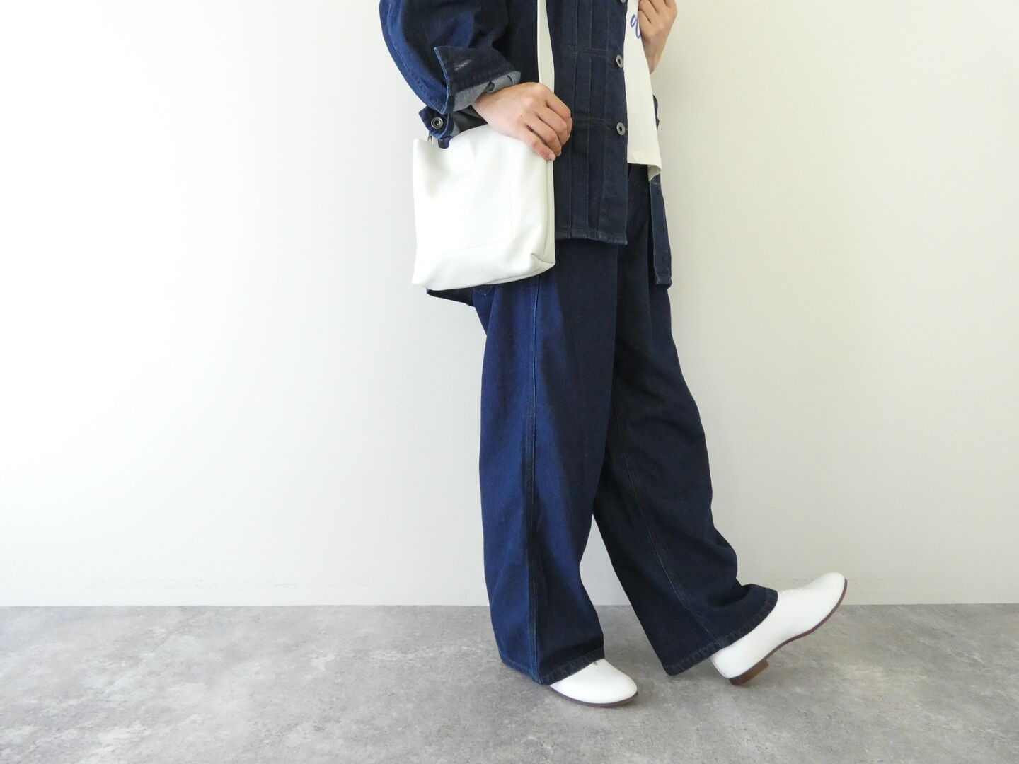LAITERIE(レイトリー) 9ozカラーデニムワイドパンツの商品画像4