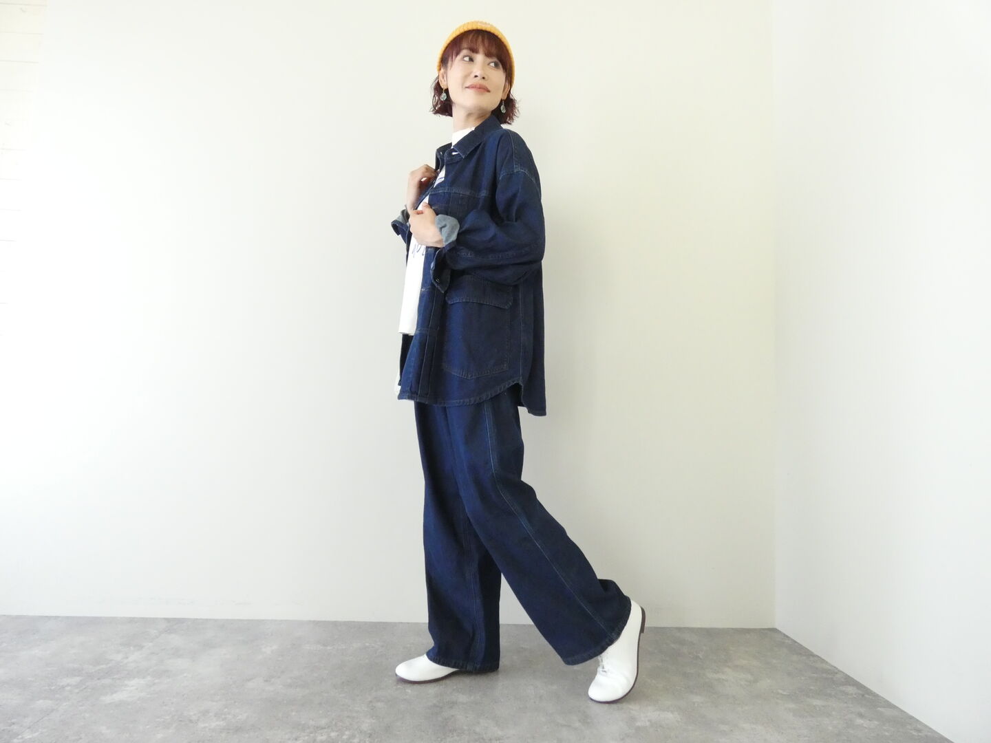 LAITERIE(レイトリー) 9ozカラーデニムワイドパンツの商品画像8