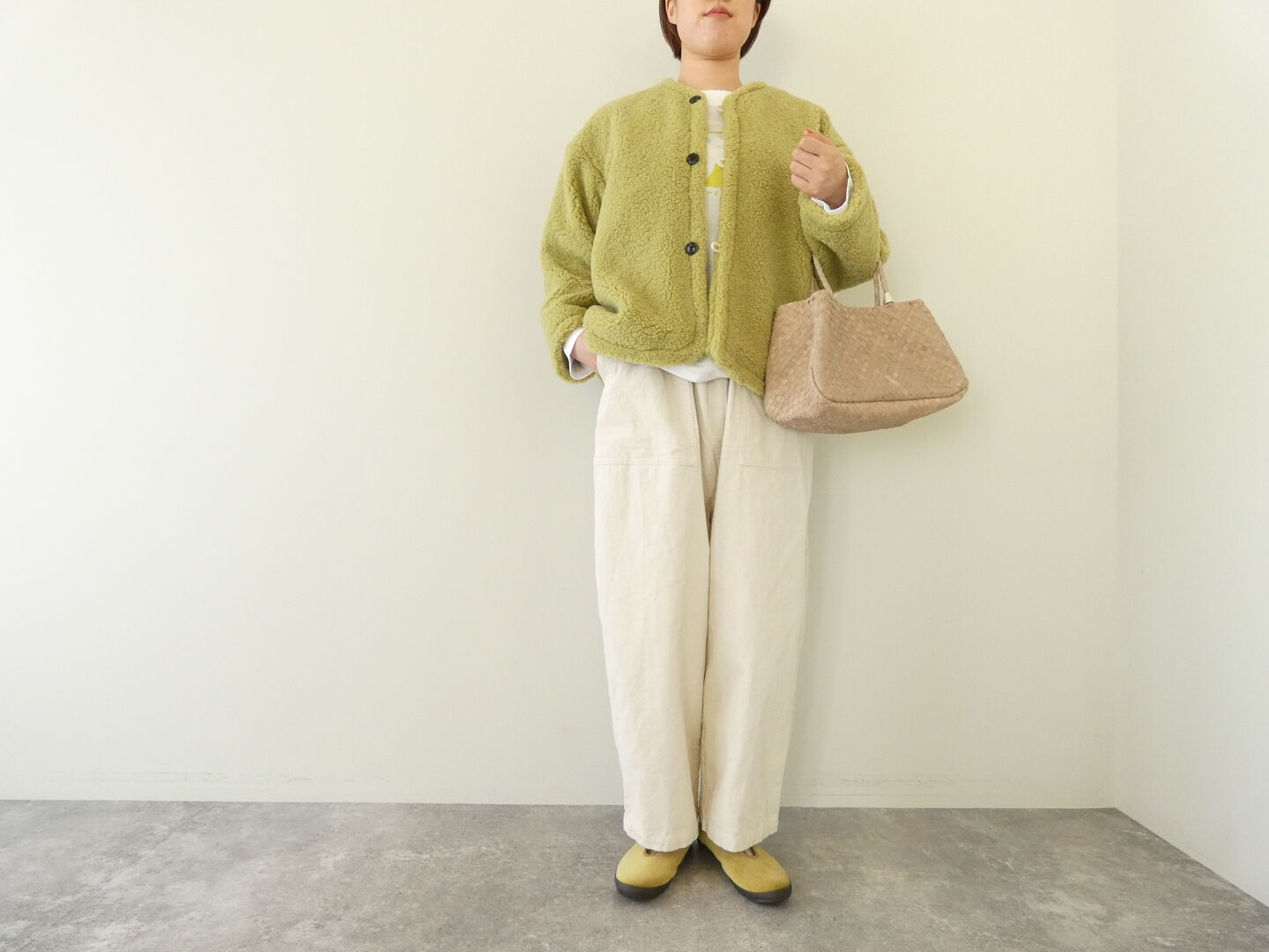 LAITERIE(レイトリー) ノーカラーボアジャケットの商品画像9