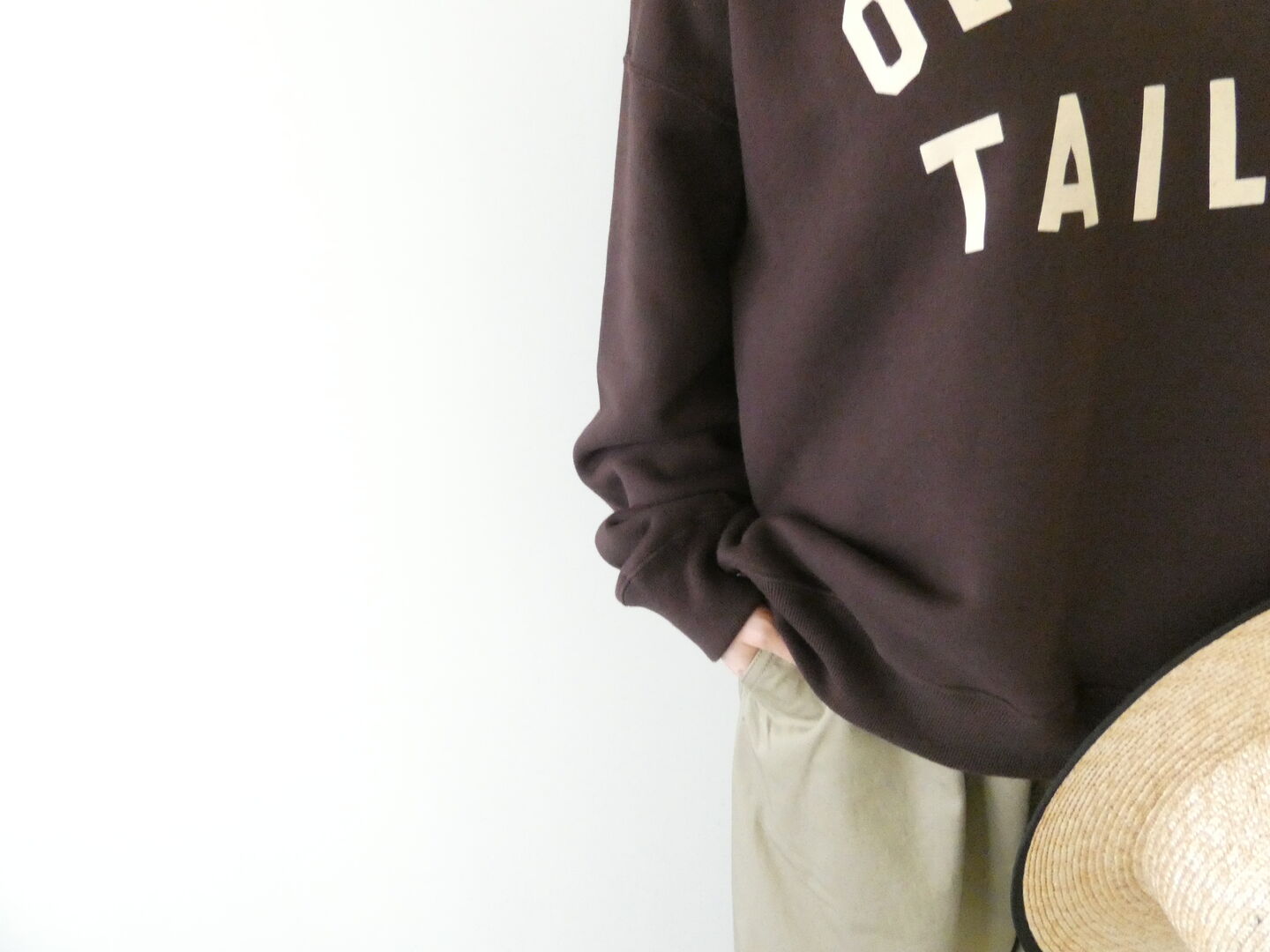 R&D.M.Co-(オールドマンズテーラー) OMT BROWN FLOCKY PRINT SWEATの商品画像4