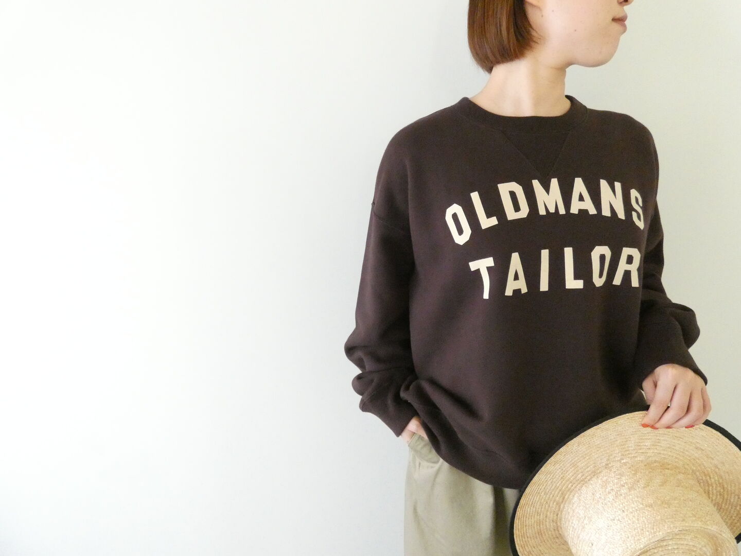 R&D.M.Co-(オールドマンズテーラー) OMT BROWN FLOCKY PRINT SWEATの商品画像6