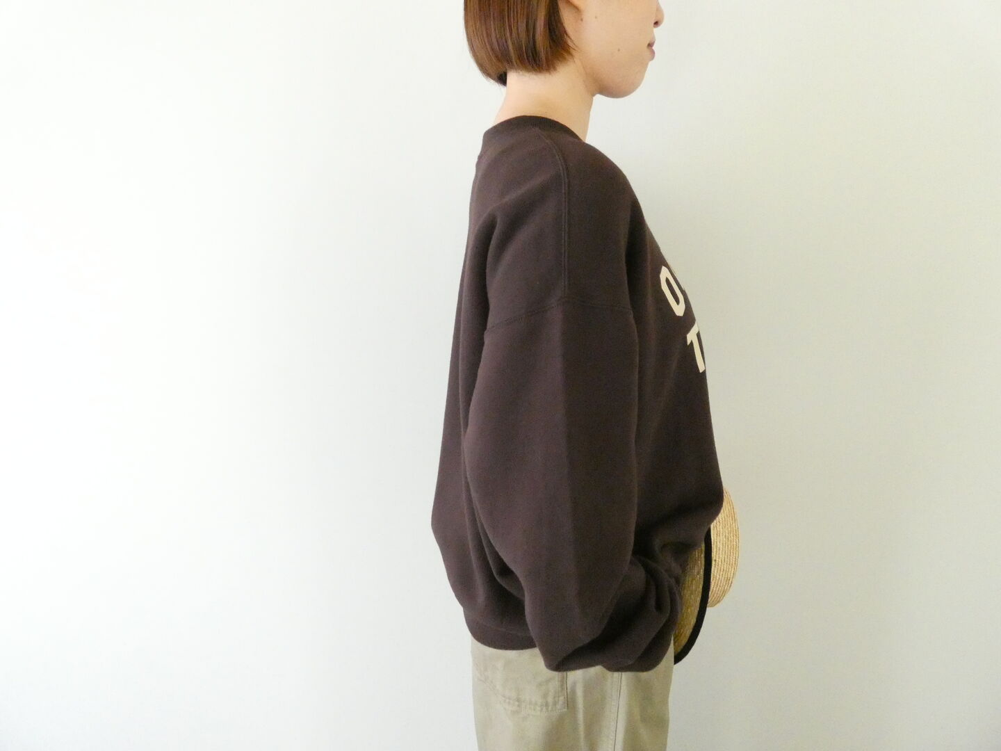 R&D.M.Co-(オールドマンズテーラー) OMT BROWN FLOCKY PRINT SWEATの商品画像7