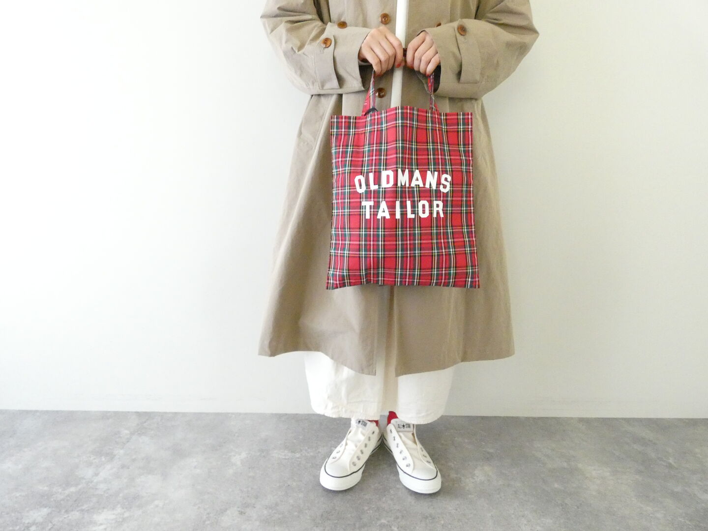 R&D.M.Co-(オールドマンズテーラー) OMT PRINT CHECK MINI TOTE BAGの商品画像1