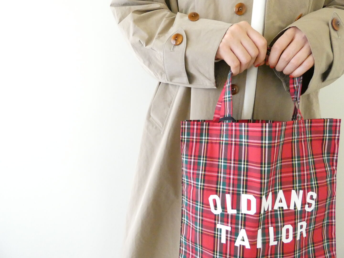 R&D.M.Co-(オールドマンズテーラー) OMT PRINT CHECK MINI TOTE BAGの商品画像3
