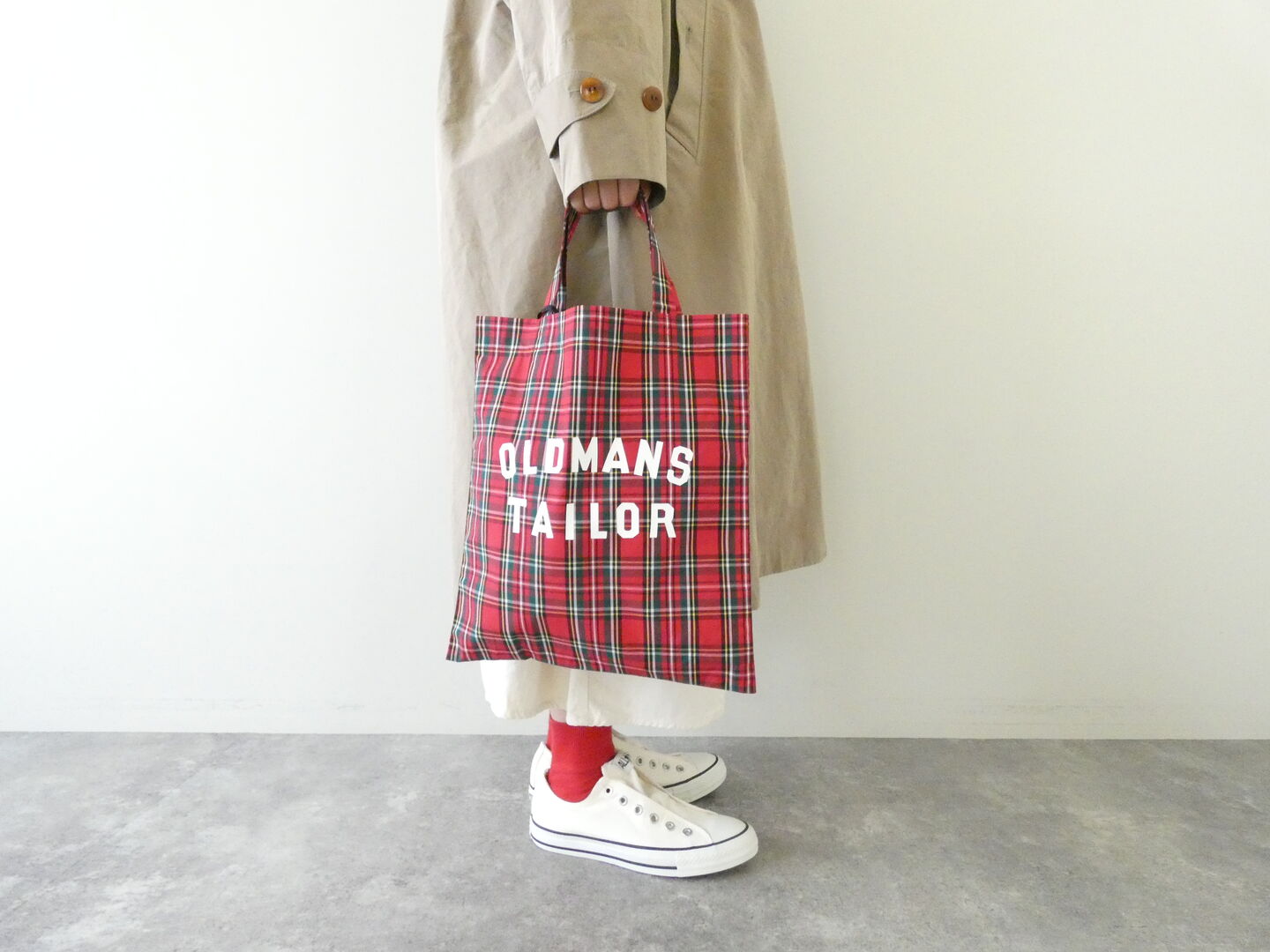 R&D.M.Co-(オールドマンズテーラー) OMT PRINT CHECK MINI TOTE BAGの商品画像5
