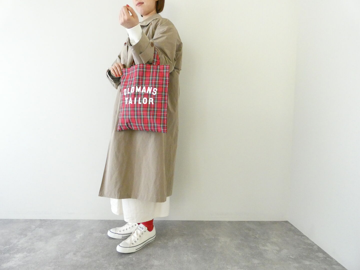 R&D.M.Co-(オールドマンズテーラー) OMT PRINT CHECK MINI TOTE BAGの商品画像6