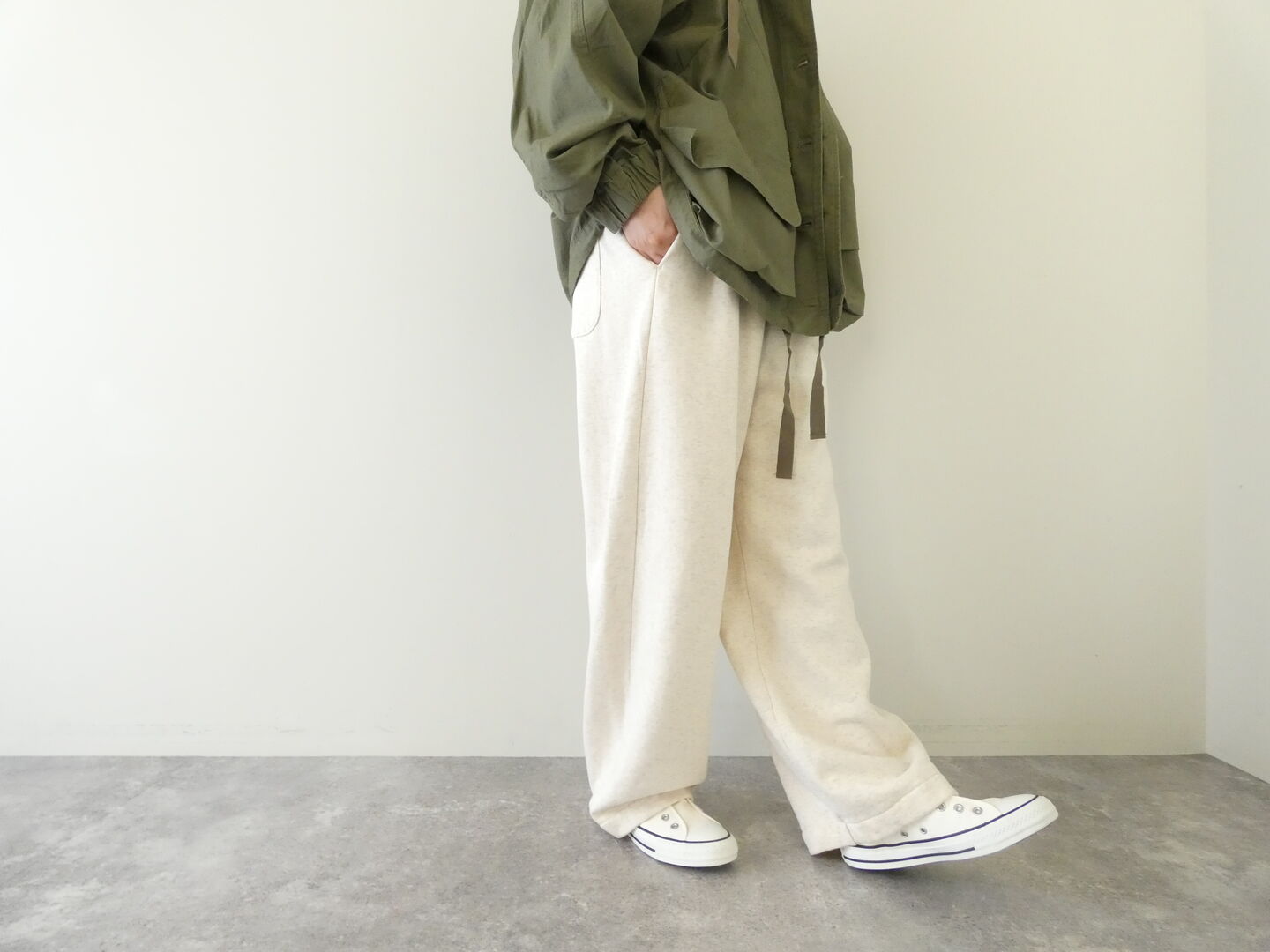 prit(プリット) 30/10裏毛起毛ワイドパンツの商品画像8