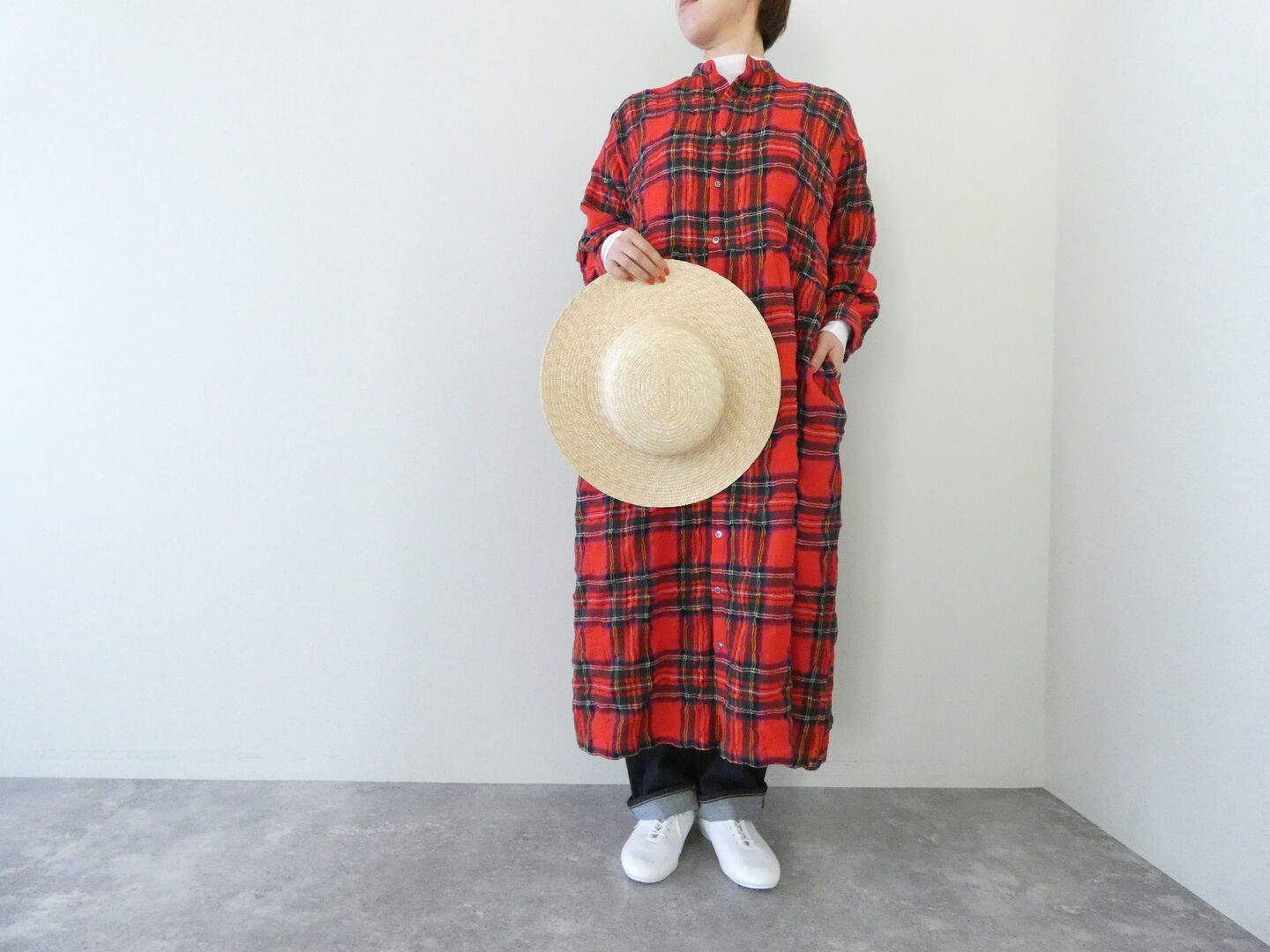 ichiAntiquite's(イチアンティークス) TARTAN CHECK DRESSの商品画像1