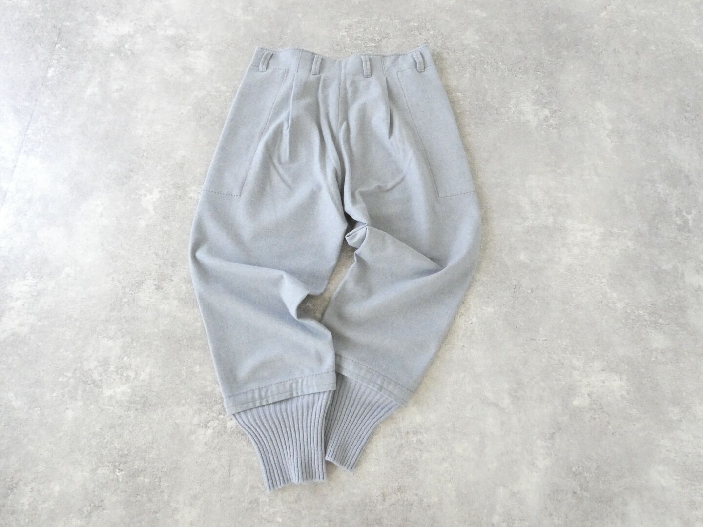 homspun(ホームスパン) パウダーフラノ裾リブパンツの商品画像10