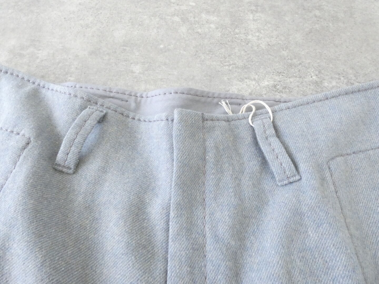 homspun(ホームスパン) パウダーフラノ裾リブパンツの商品画像22