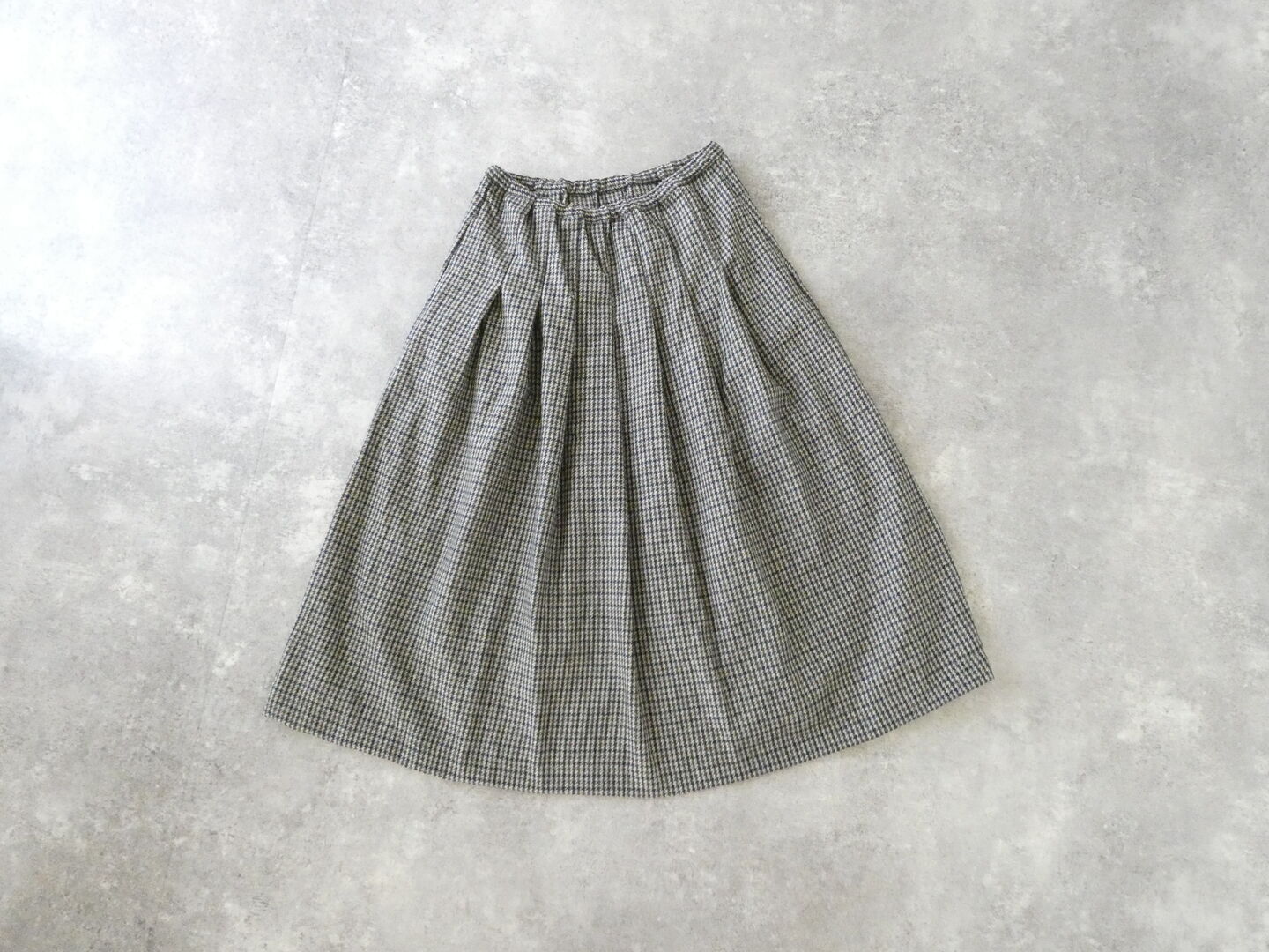 ina(イナ) ECO WOOL ガンクラブタックスカートの商品画像3