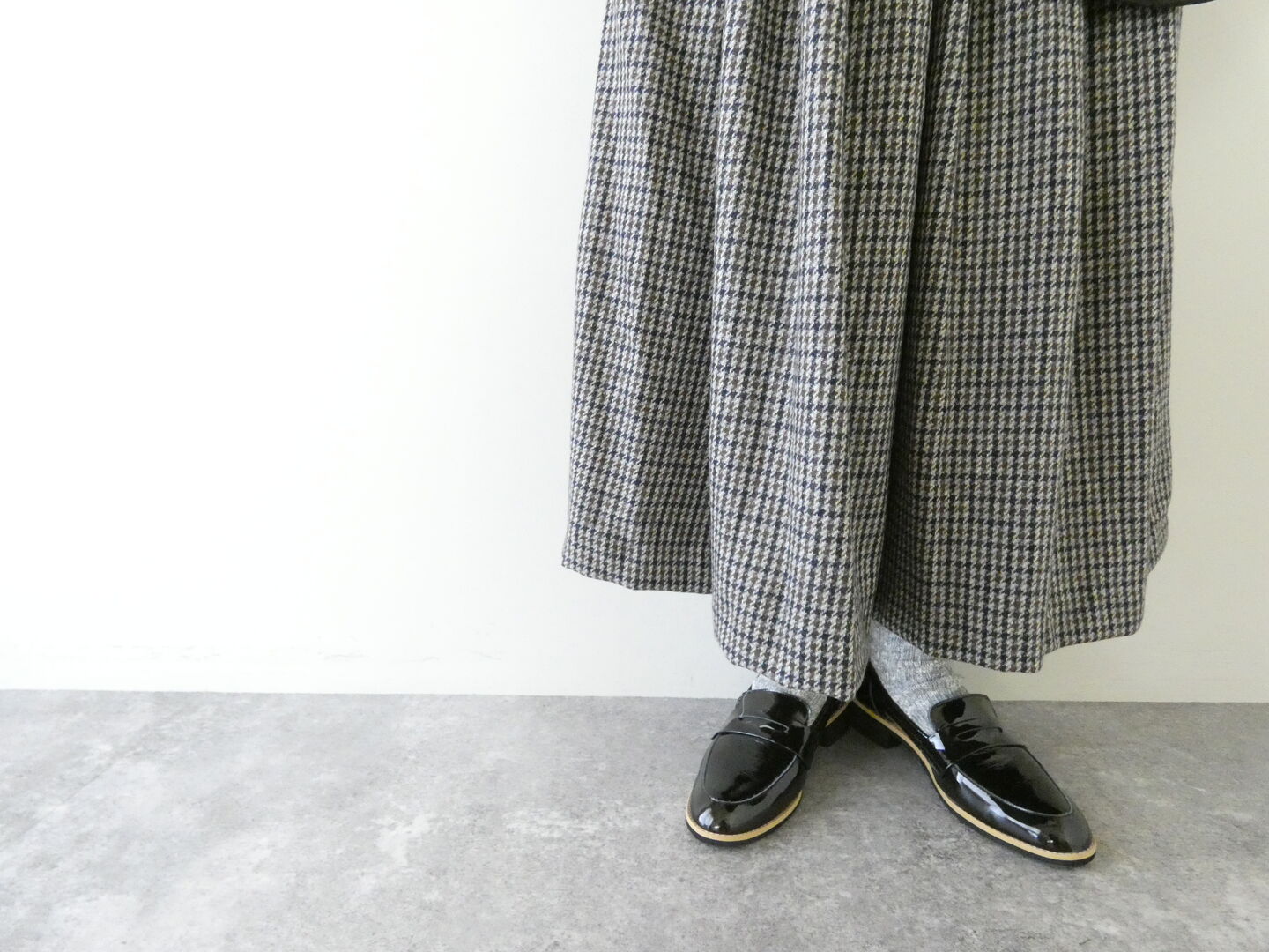 ina(イナ) ECO WOOL ガンクラブタックスカートの商品画像5