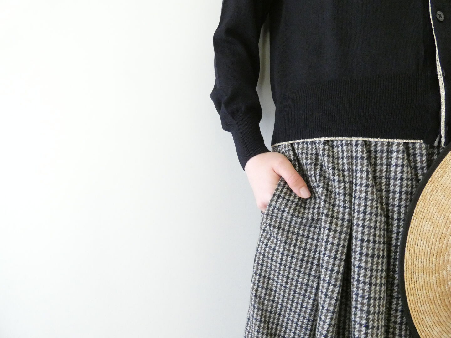 ina(イナ) ECO WOOL ガンクラブタックスカートの商品画像6