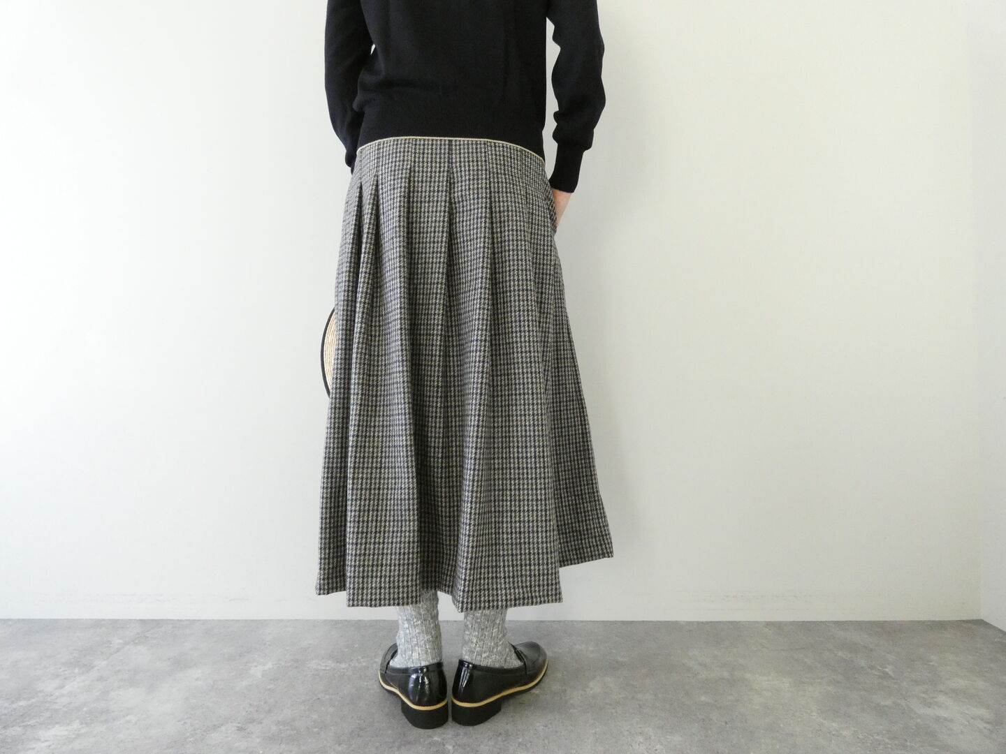 ina(イナ) ECO WOOL ガンクラブタックスカートの商品画像8