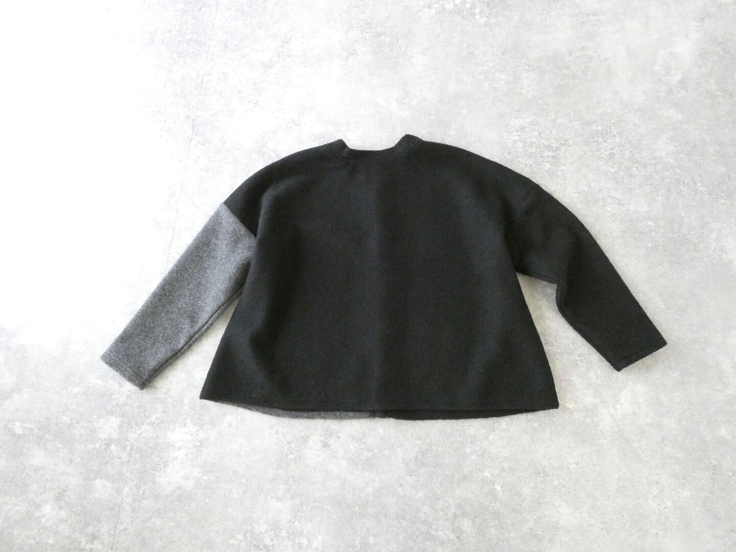 NARU トラベルウールプレミアバイカラー2WAYカーディガンの商品画像11