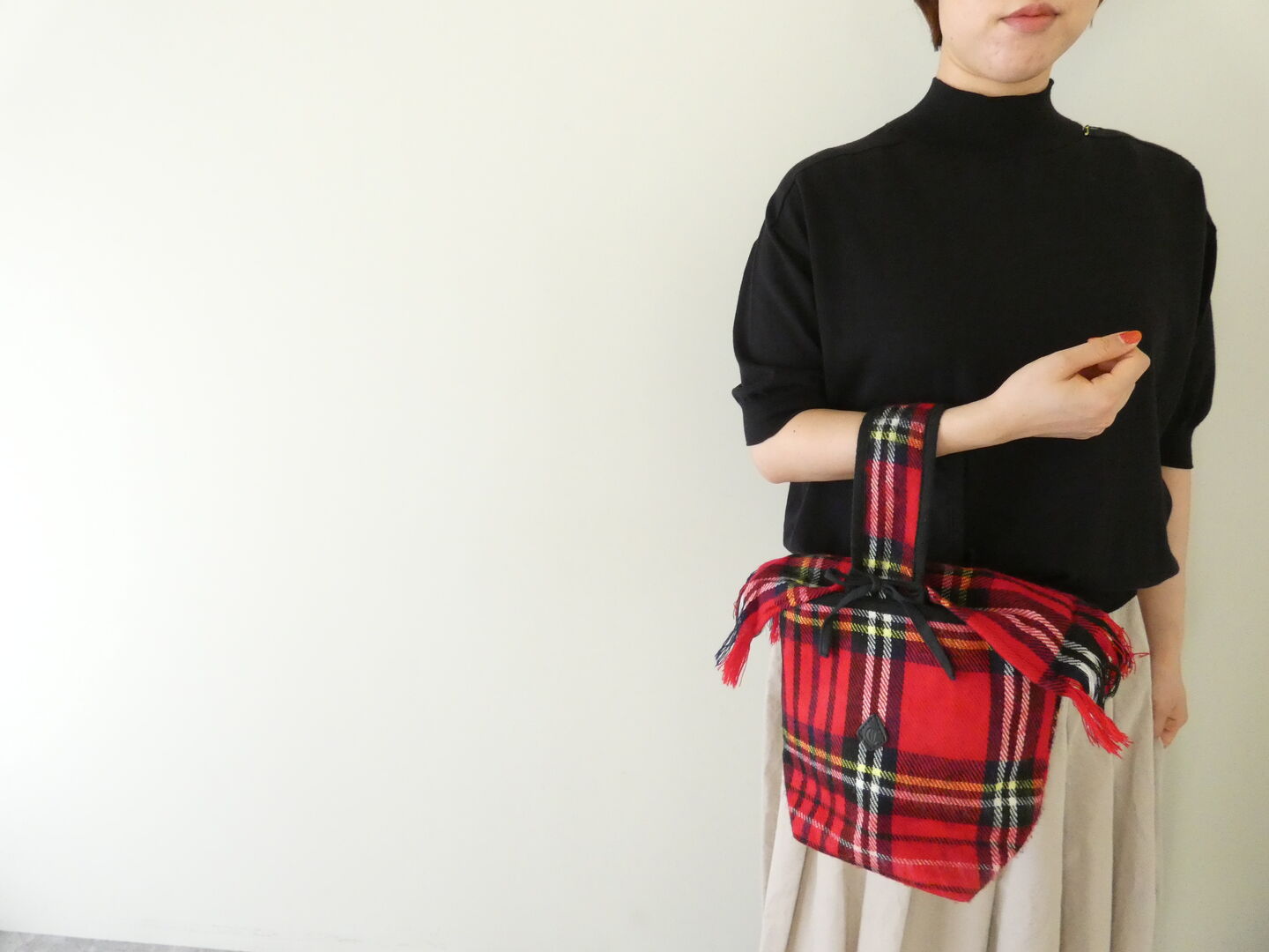 CLEDRAN(クレドラン) MIGNON ONE HAND BAG  CHECKの商品画像7