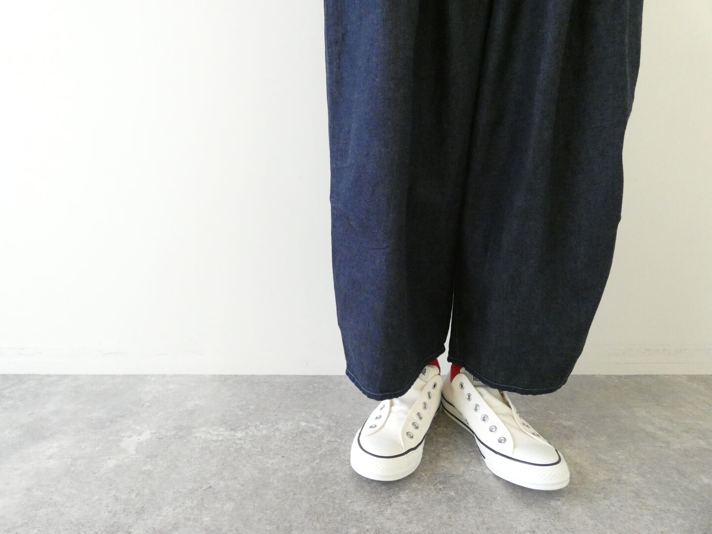 快晴堂(かいせいどう) Girlsマルチシーズン 7オンスデニム　ふわふわタックパンツの商品画像10