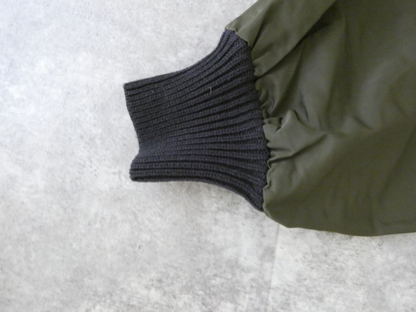 mao made(マオメイド) ざっくりヤーン×タフタ異素材ドッキングボリュームスリーブジャケットの商品画像23