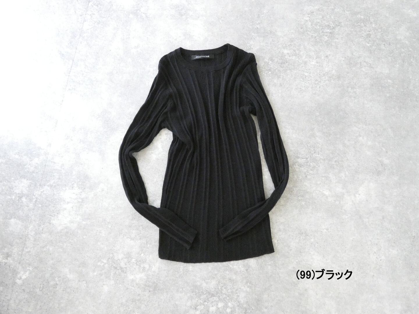 mizuiro ind(ミズイロインド) クルーネックリブプルオーバーの商品画像28