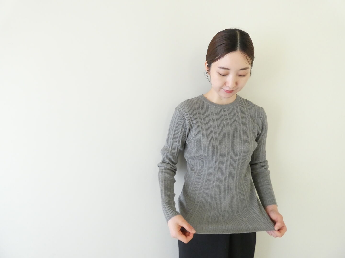 mizuiro ind(ミズイロインド) クルーネックリブプルオーバーの商品画像5