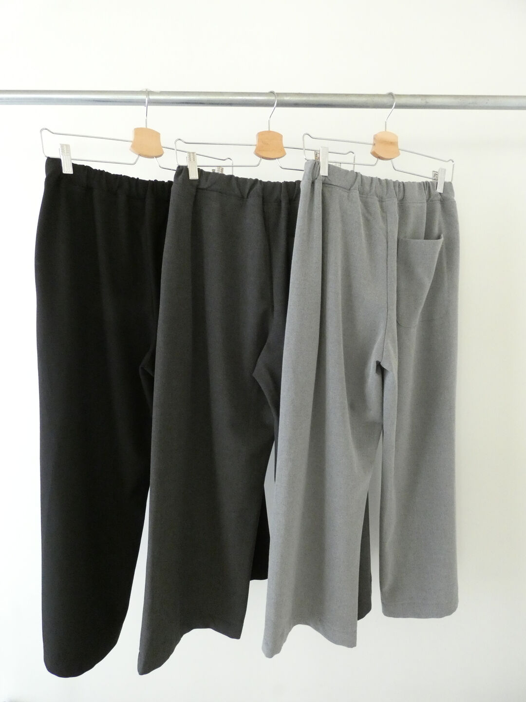 prit(プリット) 30/2ツイルストレッチ裏起毛ワイドパンツの商品画像10