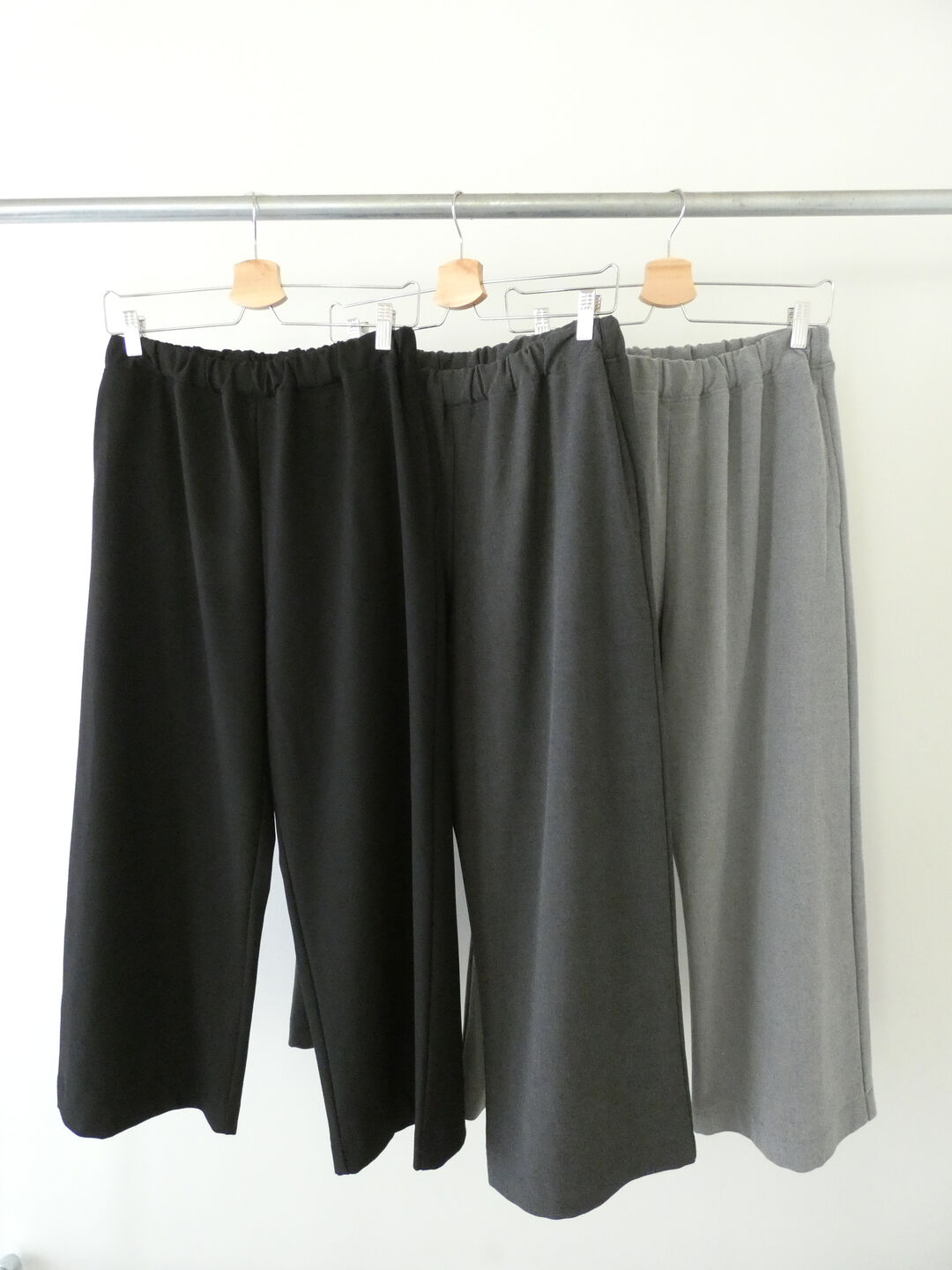 prit(プリット) 30/2ツイルストレッチ裏起毛ワイドパンツの商品画像9
