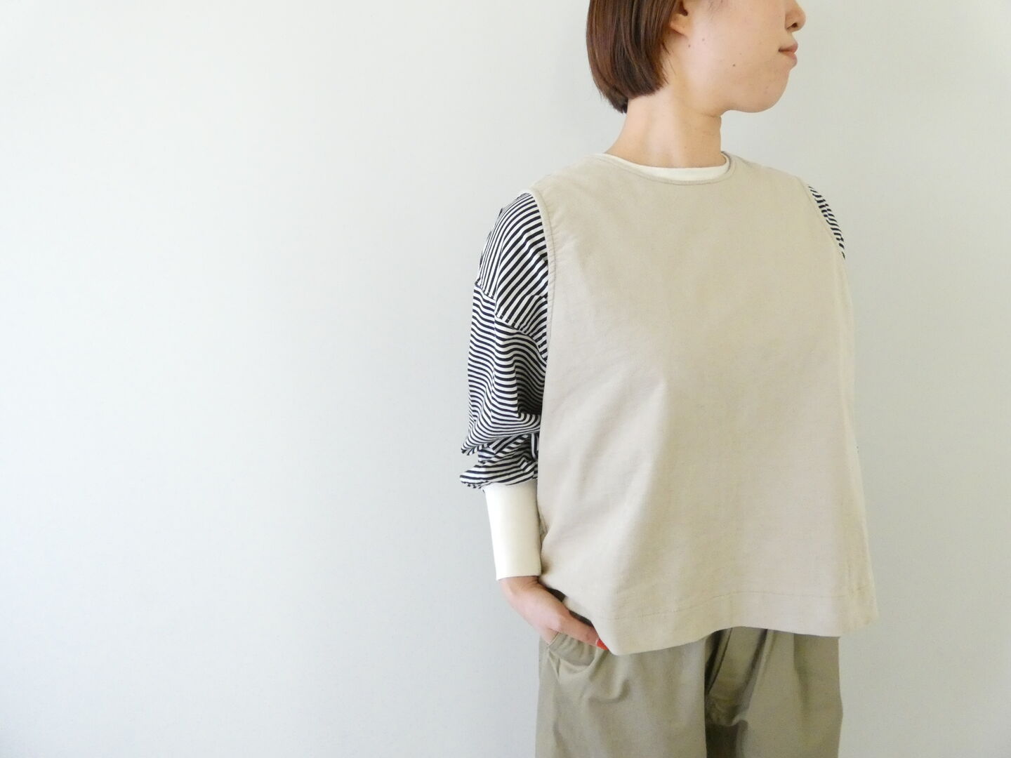 prit(プリット) ストレッチモールスキン2WAYベストの商品画像1