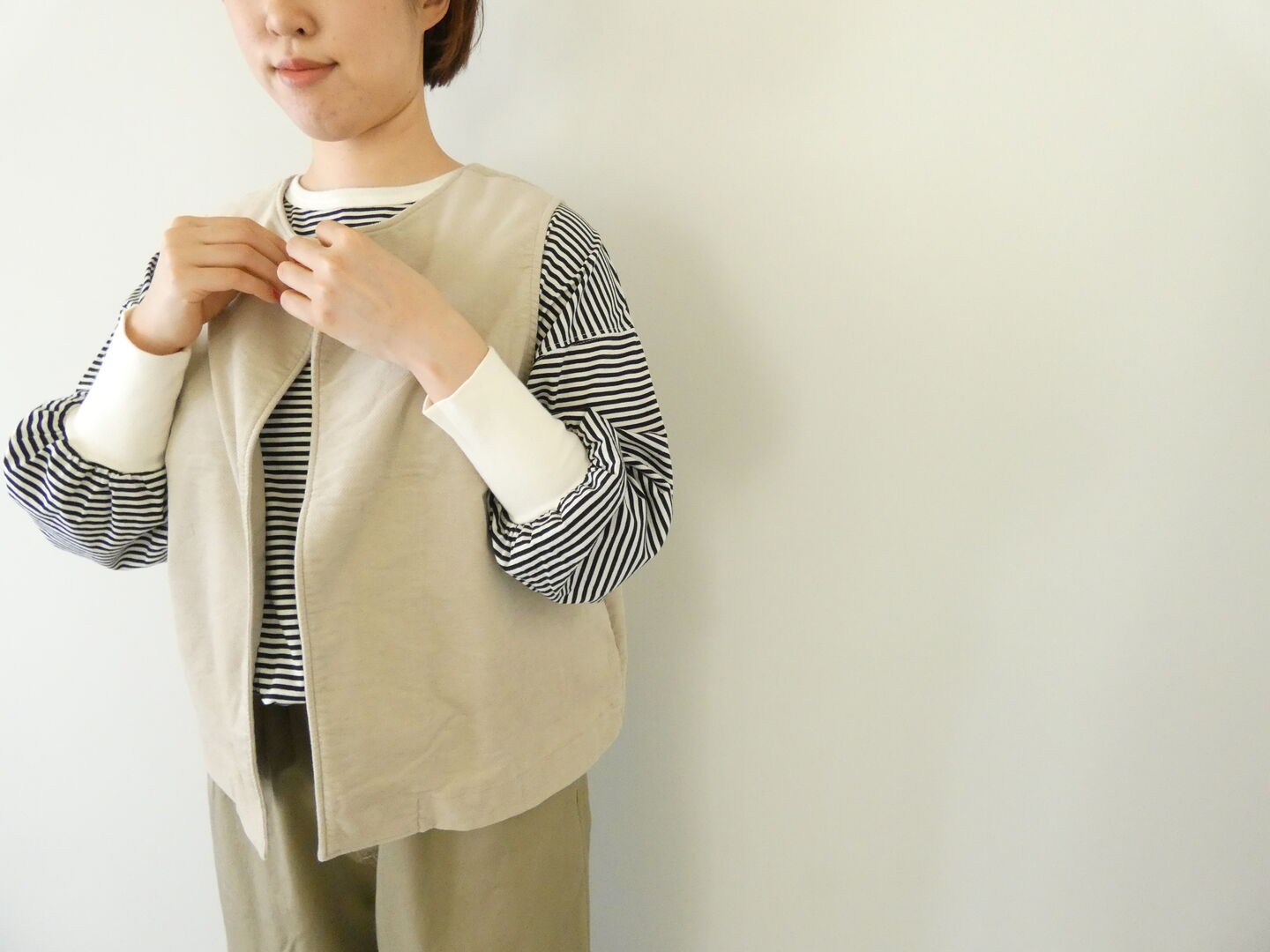 prit(プリット) ストレッチモールスキン2WAYベストの商品画像10