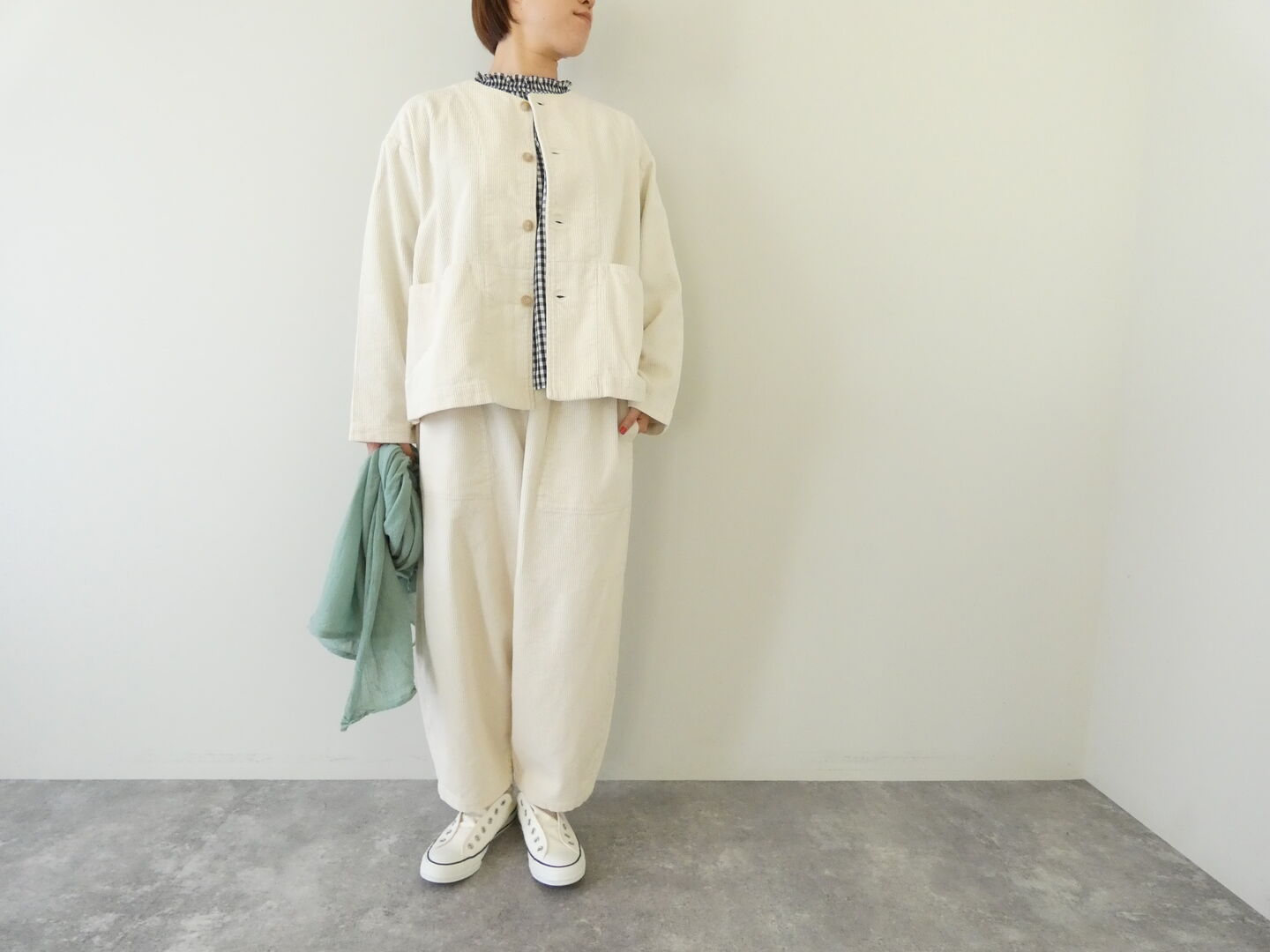 prit(プリット) 8ウェールコーデュロイノーカラージャケットの商品画像8