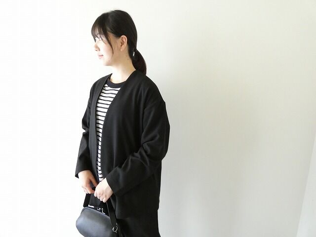 prit(プリット) 30/2ツイルストレッチ裏起毛トッパーカーディガンの商品画像1