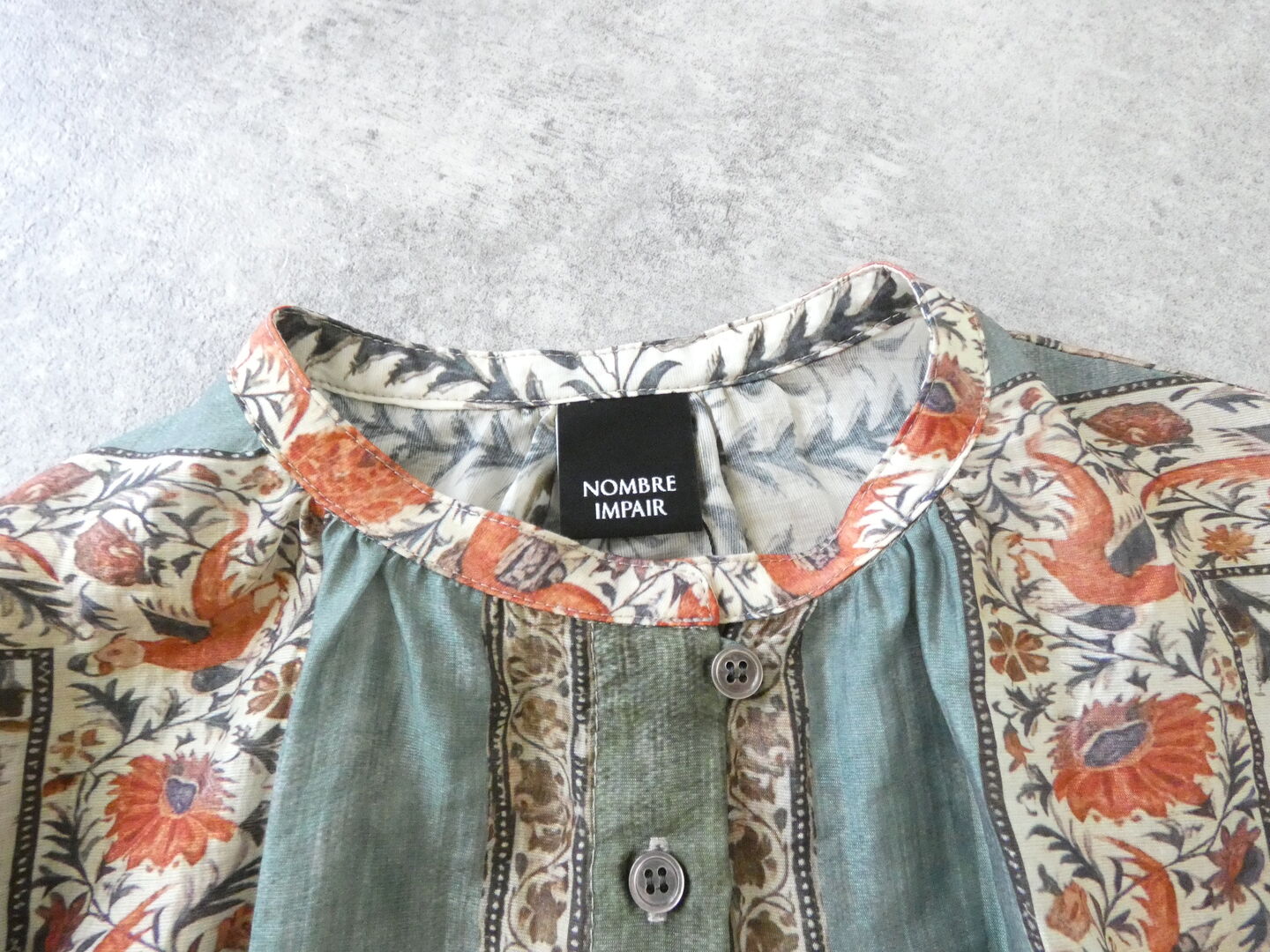 NOMBRE IMPAIR(ノンブルアンペール) ボタニカルタペストリープリント　ギャザーブラウスの商品画像26