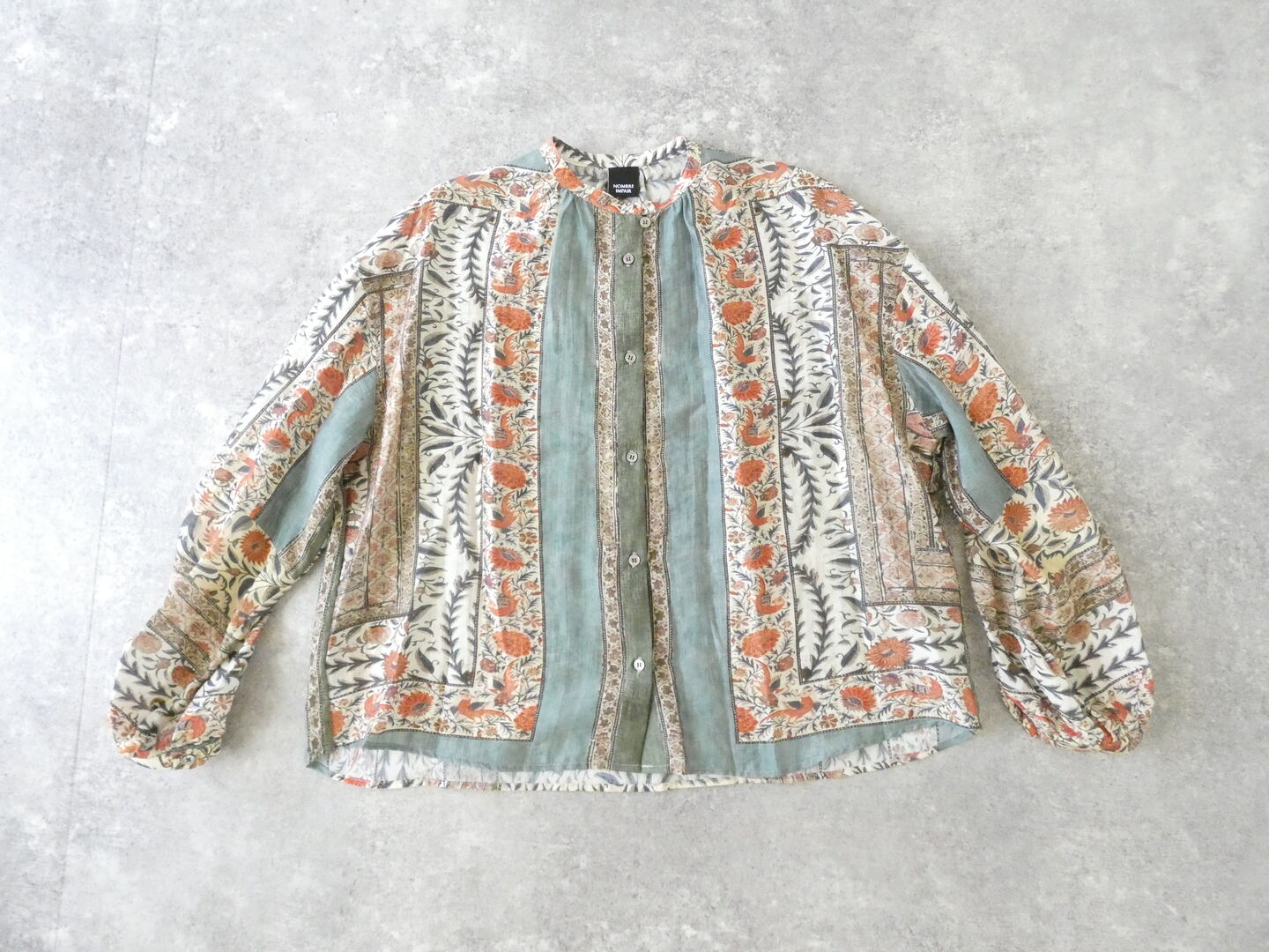 NOMBRE IMPAIR(ノンブルアンペール) ボタニカルタペストリープリント　ギャザーブラウスの商品画像3