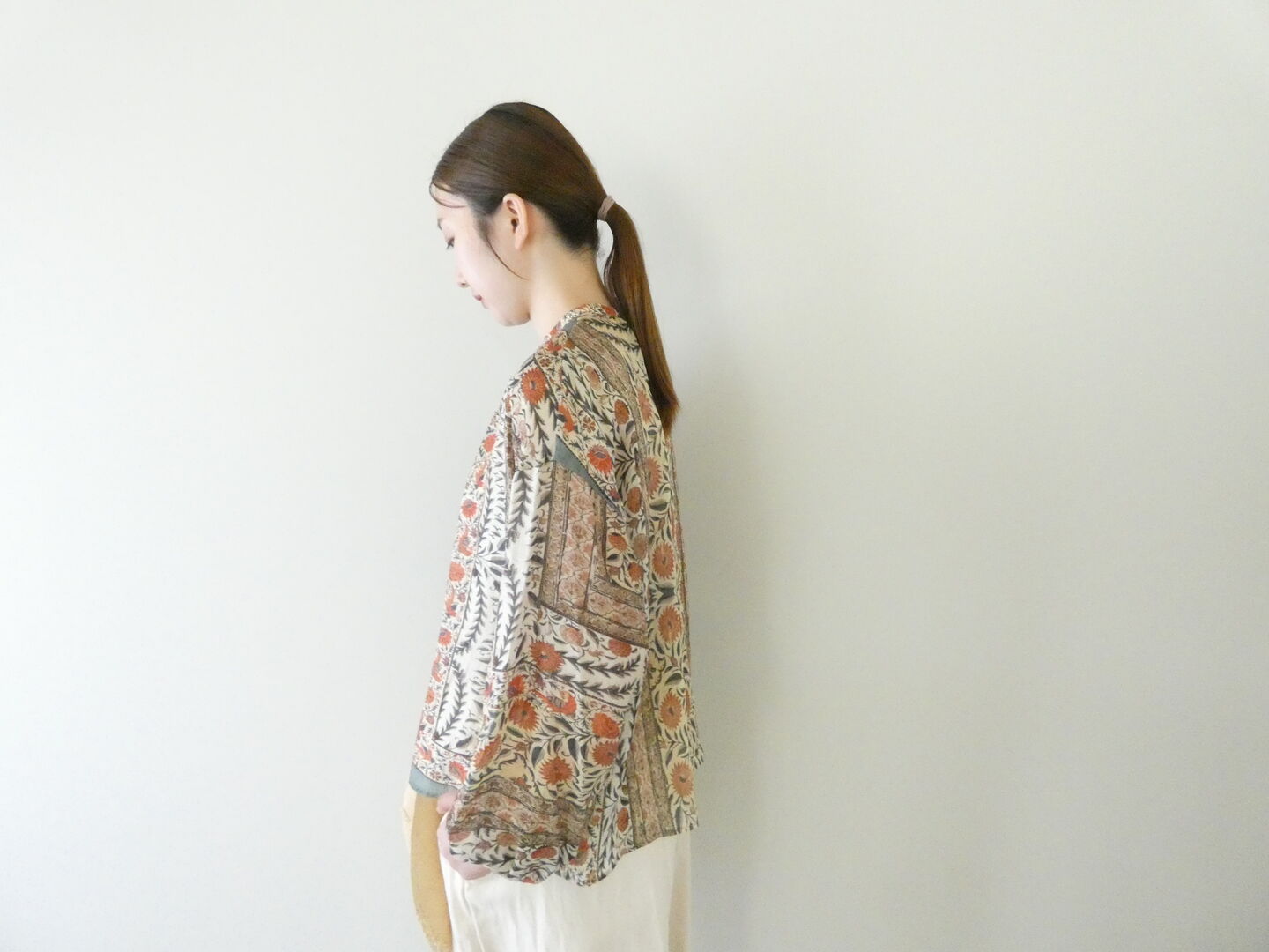 NOMBRE IMPAIR(ノンブルアンペール) ボタニカルタペストリープリント　ギャザーブラウスの商品画像5