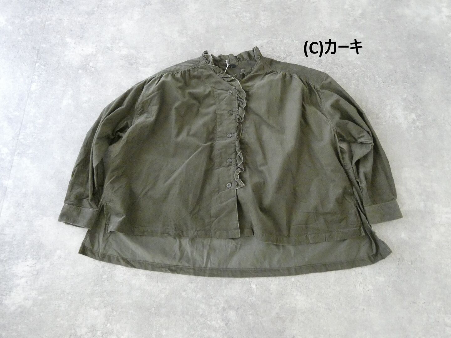 ichi(イチ) シャツコール前立てフリルシャツの商品画像42