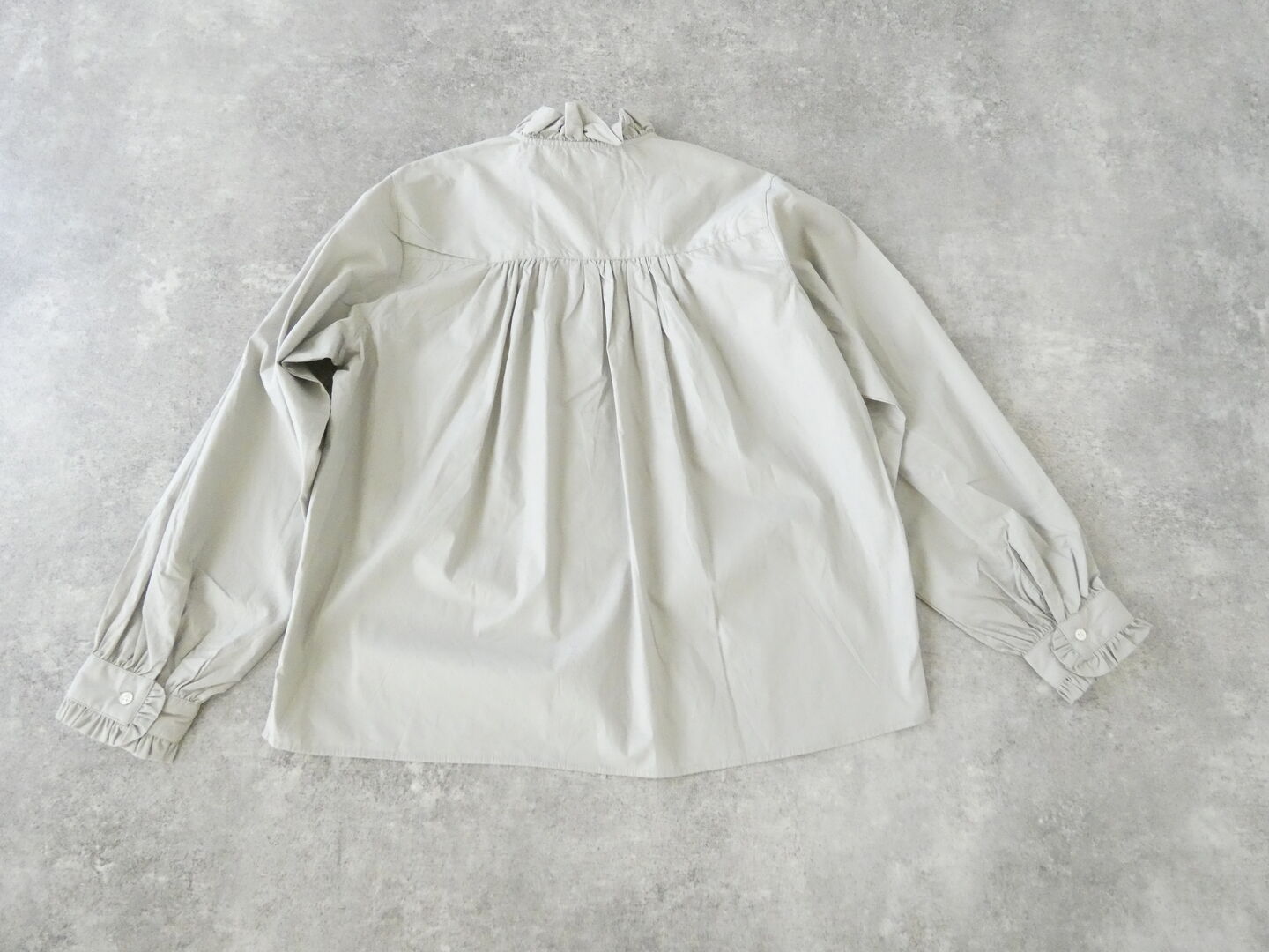 SOUFFLE ナチュラルワッシャーブロード前立てフリルブラウスの商品画像29