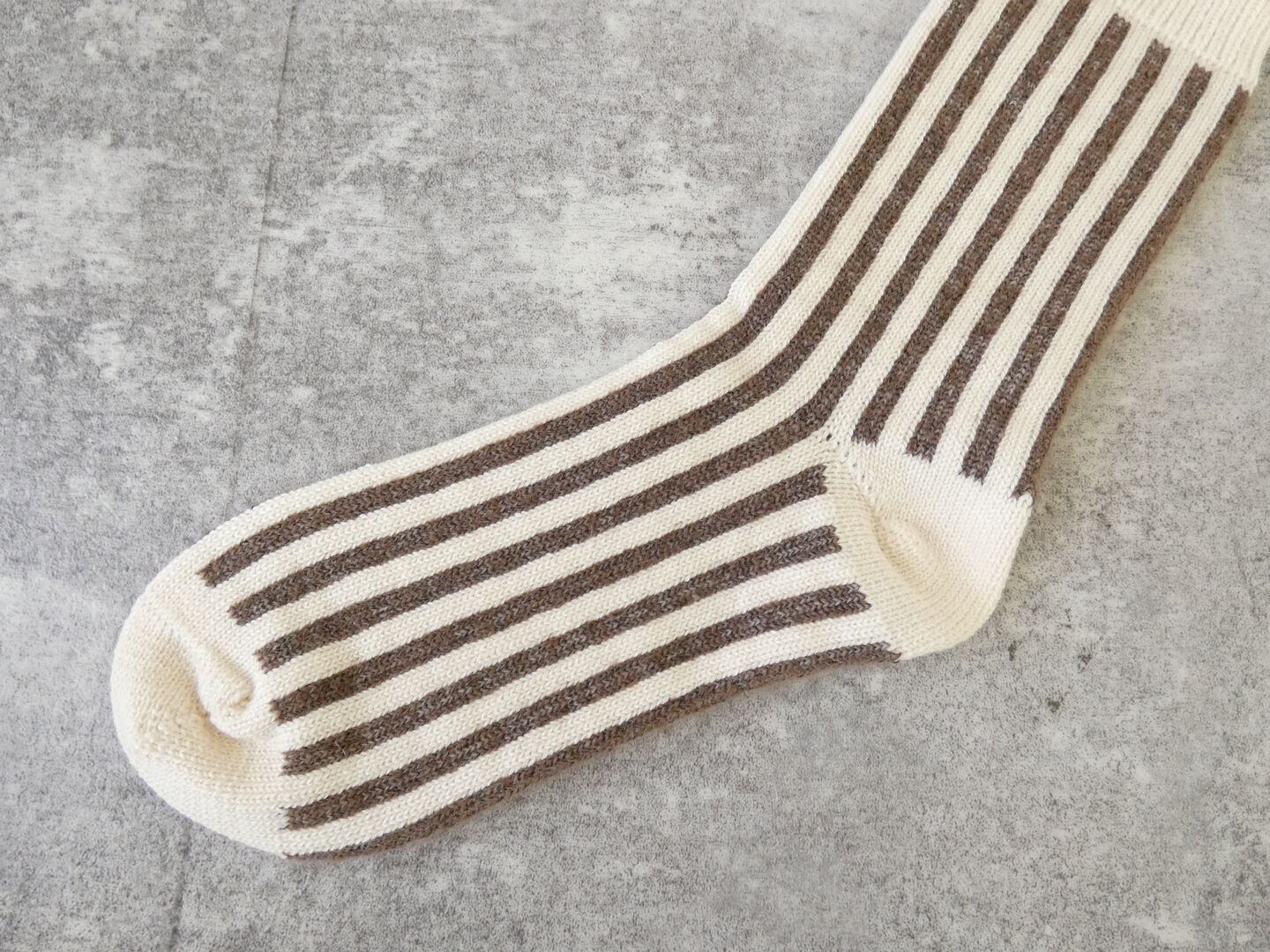 yahae(ヤハエ) Organic Cotton Mohair Stripe Socksの商品画像17