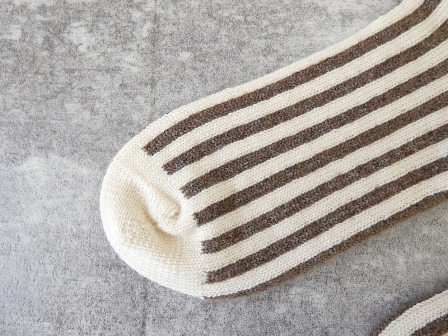 yahae(ヤハエ) Organic Cotton Mohair Stripe Socksの商品画像18
