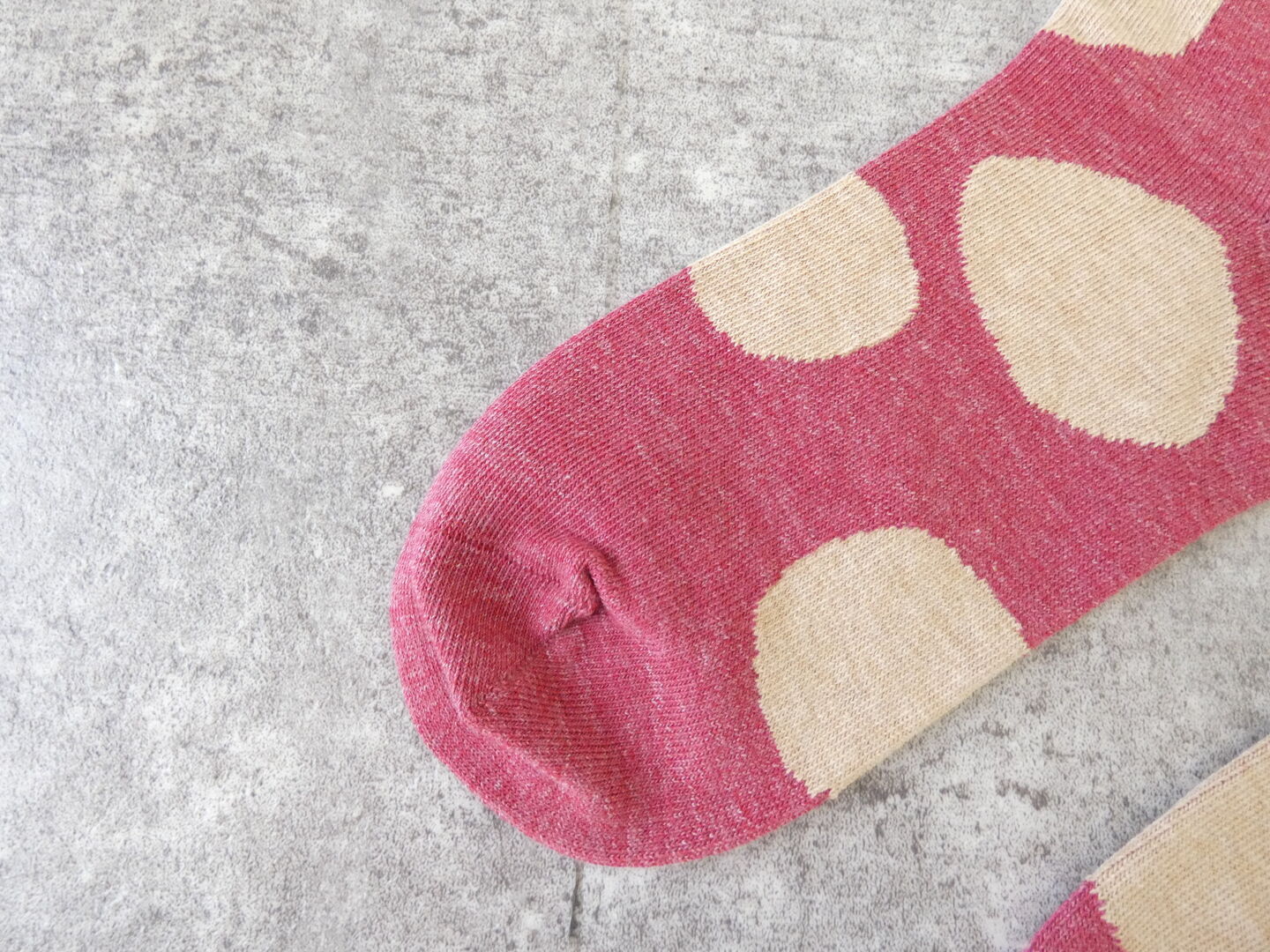 yahae(ヤハエ) Organic Cotton Rubber Free Natural Dot Socksの商品画像16