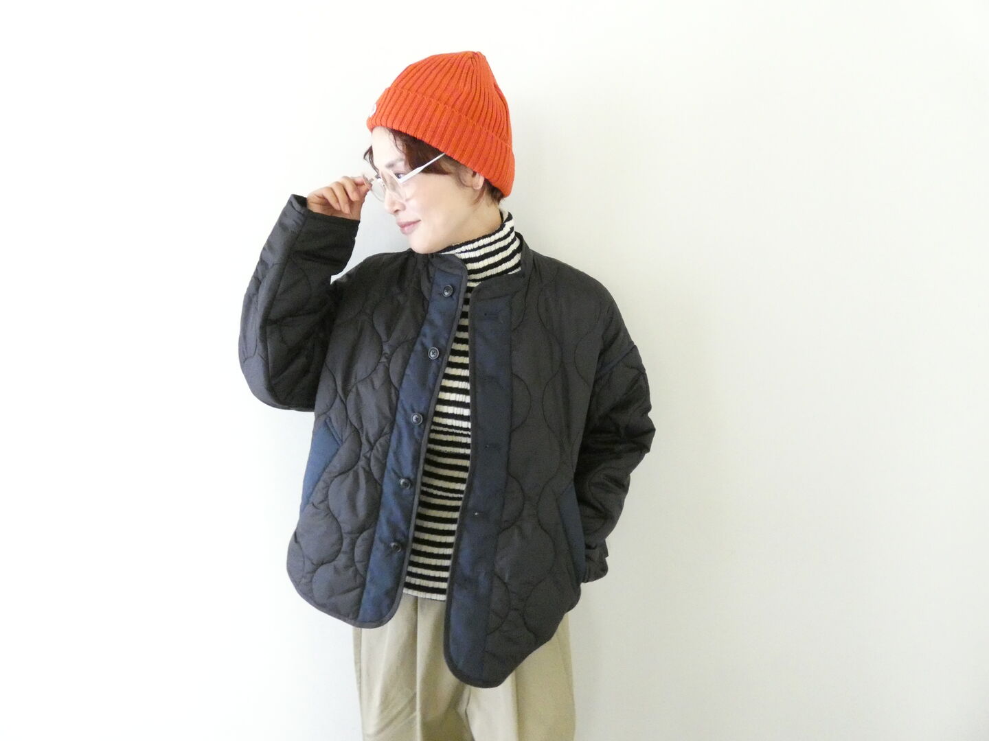 NATURAL LAUNDRY(ナチュラルランドリー) オニオンキルトチビスタンドジャケットの商品画像7