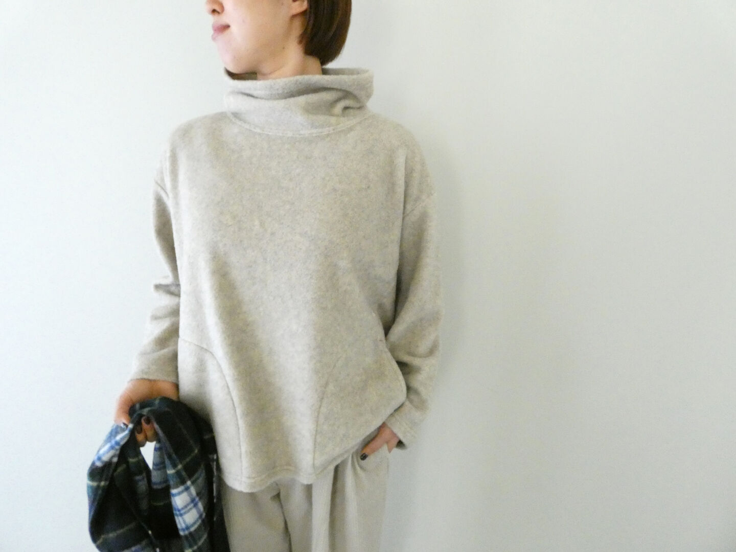 快晴堂(かいせいどう) Girl's・とろんとしたフリース オフタートル・プルオーバーの商品画像2