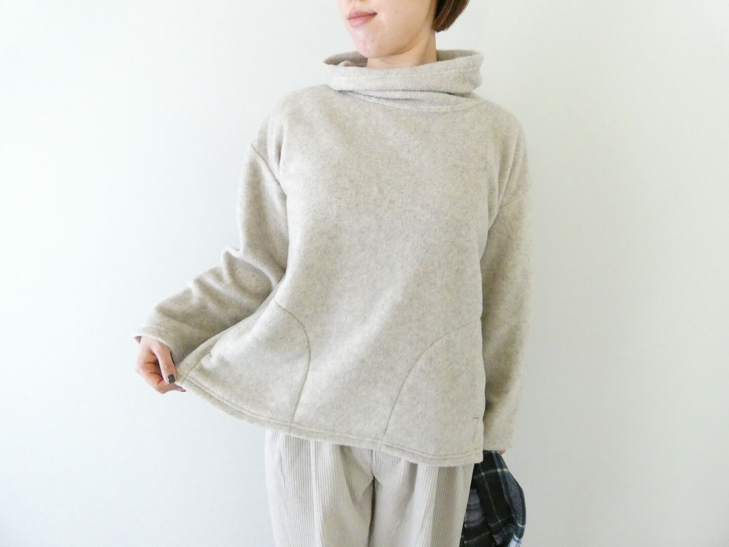 快晴堂(かいせいどう) Girl's・とろんとしたフリース オフタートル・プルオーバーの商品画像6