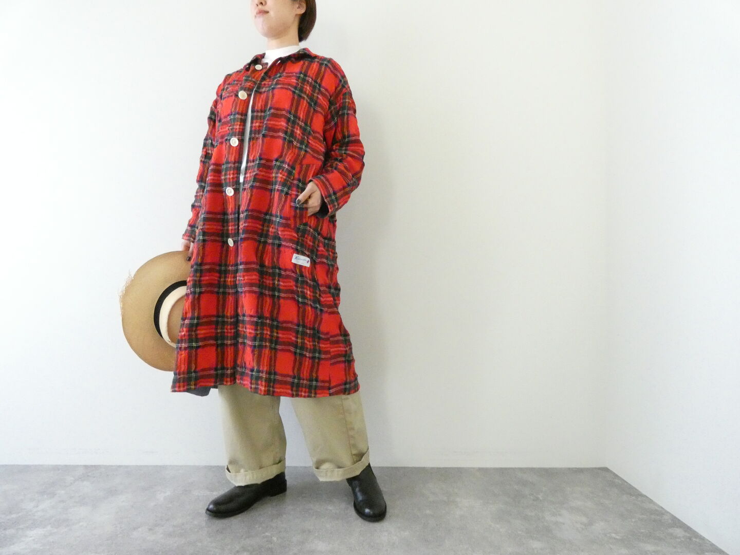 快晴堂(かいせいどう) NEW!タータンフォーエバー Wideコート・ワンピースの商品画像1