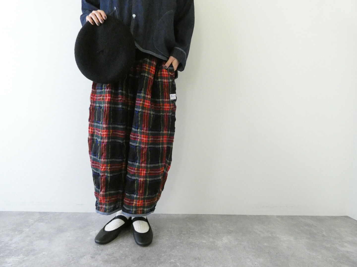 快晴堂(かいせいどう) NEW!タータンフォーエバー ふわふわタックパンツの商品画像6