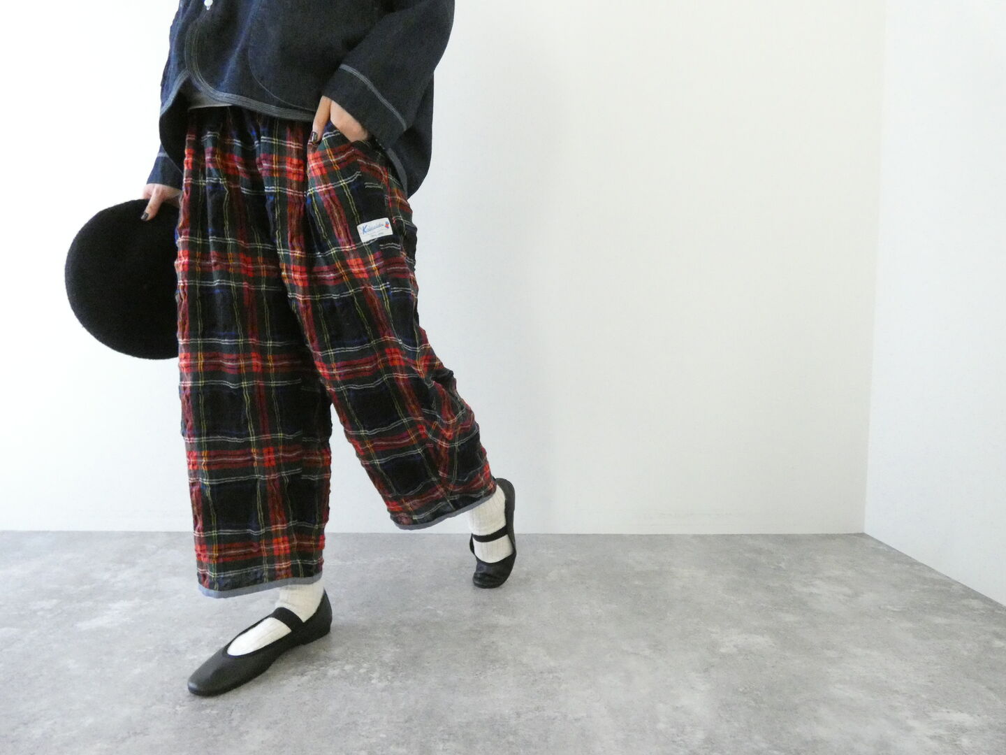 快晴堂(かいせいどう) NEW!タータンフォーエバー ふわふわタックパンツの商品画像7