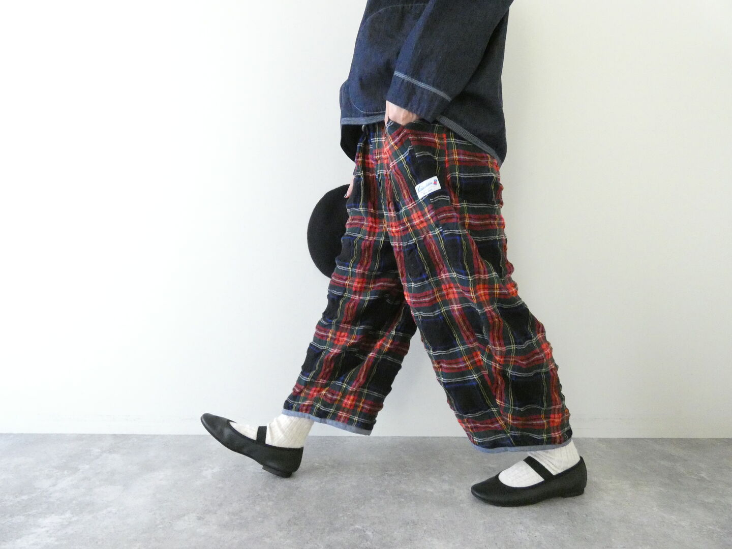 快晴堂(かいせいどう) NEW!タータンフォーエバー ふわふわタックパンツの商品画像8