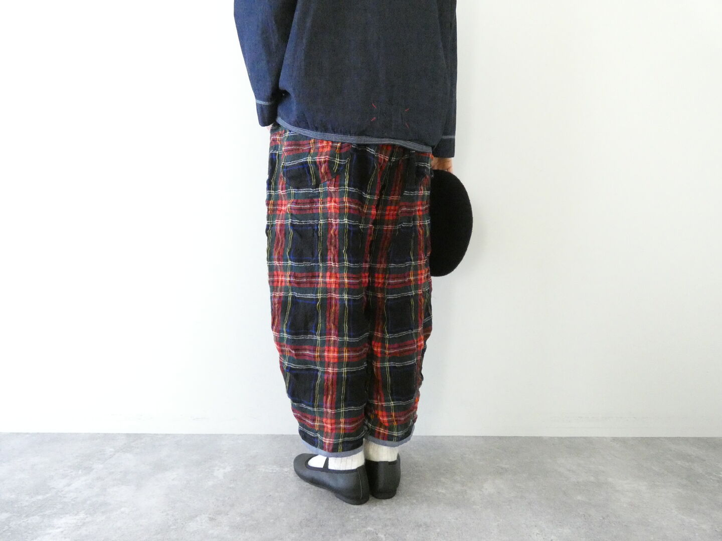 快晴堂(かいせいどう) NEW!タータンフォーエバー ふわふわタックパンツの商品画像9