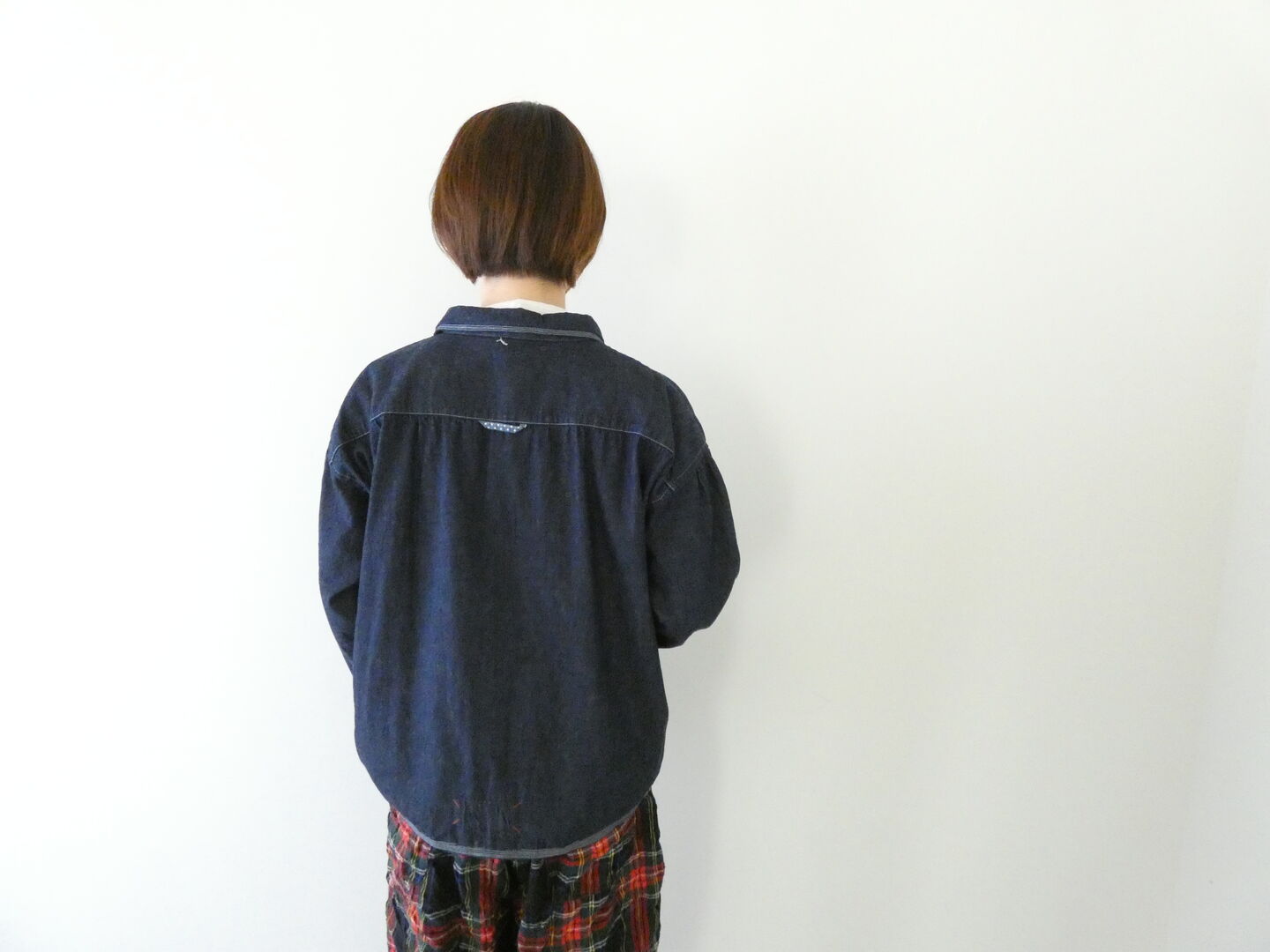 快晴堂(かいせいどう) Girl's・マルチシーズン7オンスデニム 羽織カバーシャツの商品画像10