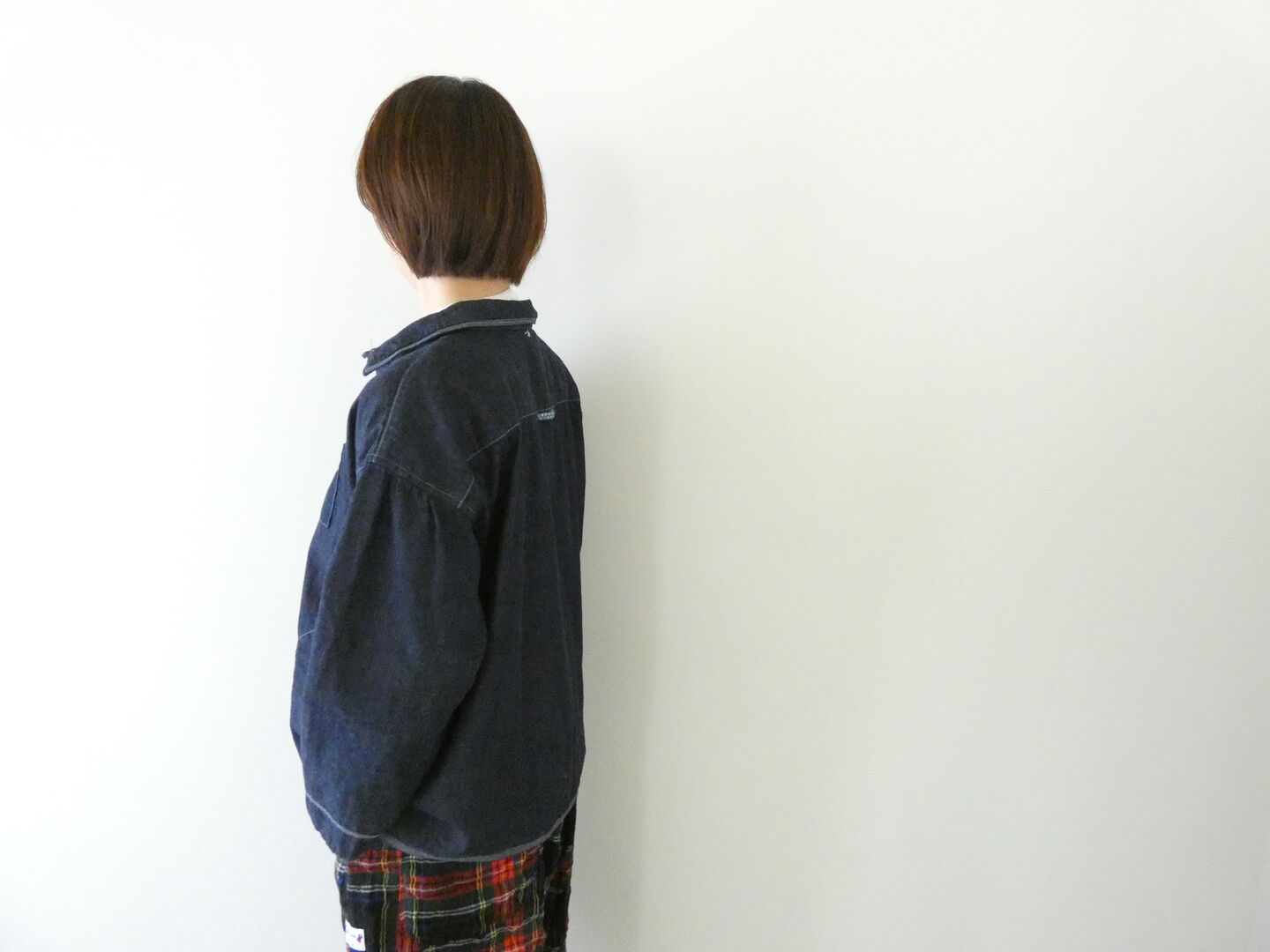 快晴堂(かいせいどう) Girl's・マルチシーズン7オンスデニム 羽織カバーシャツの商品画像9